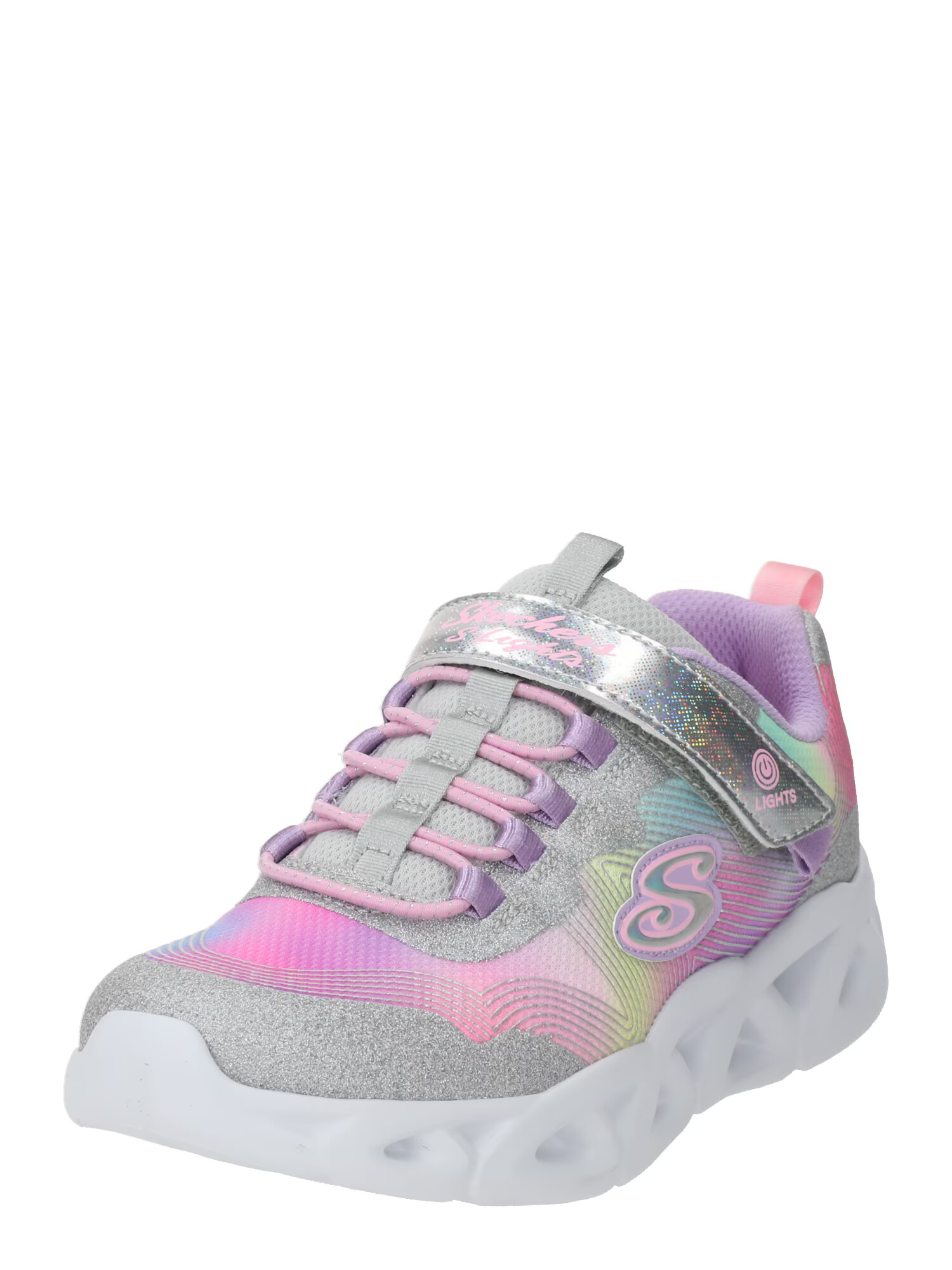 SKECHERS Sneaker azuriu / gri argintiu / mov deschis / fucsia - Pled.ro