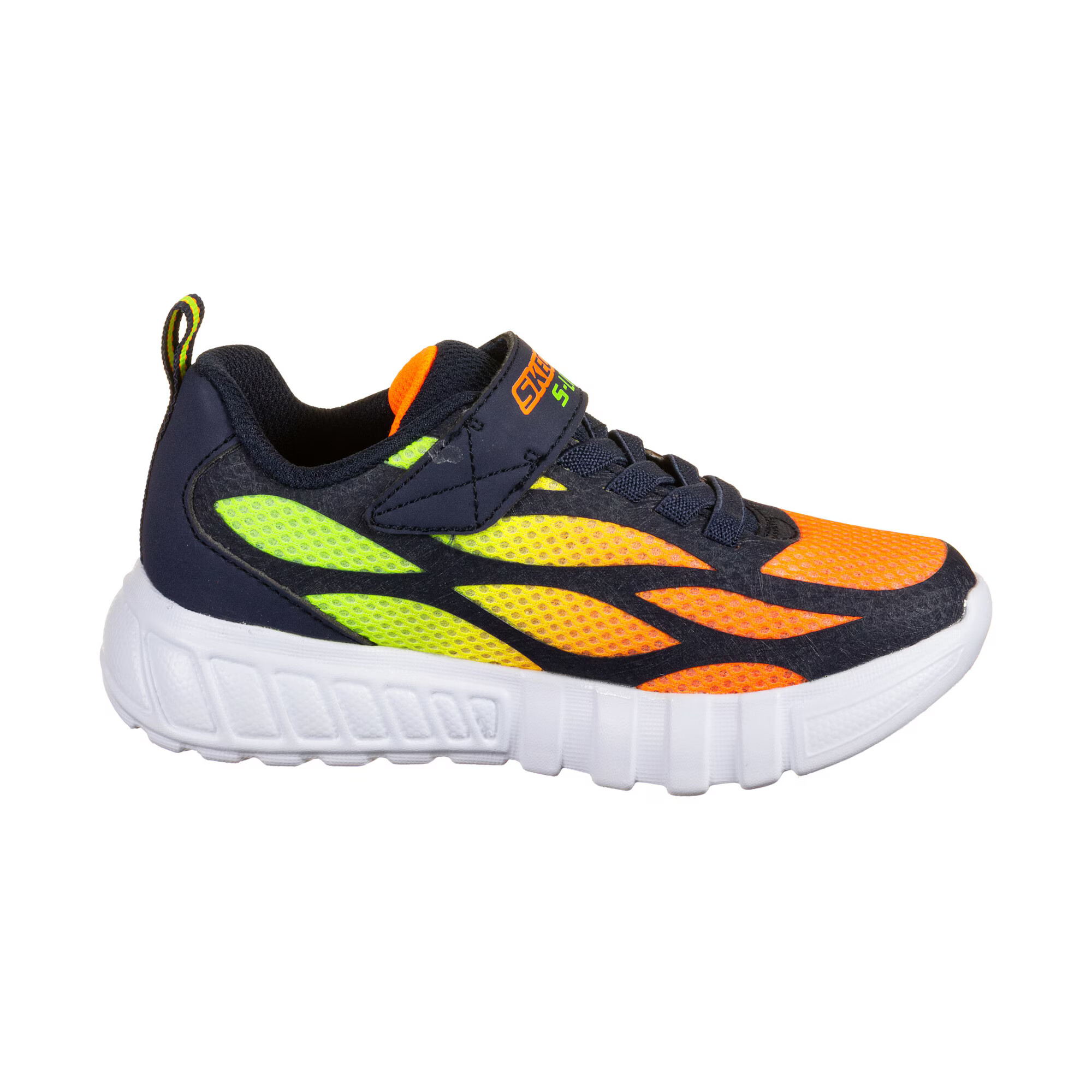 SKECHERS Sneaker bleumarin / galben neon / verde neon / portocaliu neon - Pled.ro