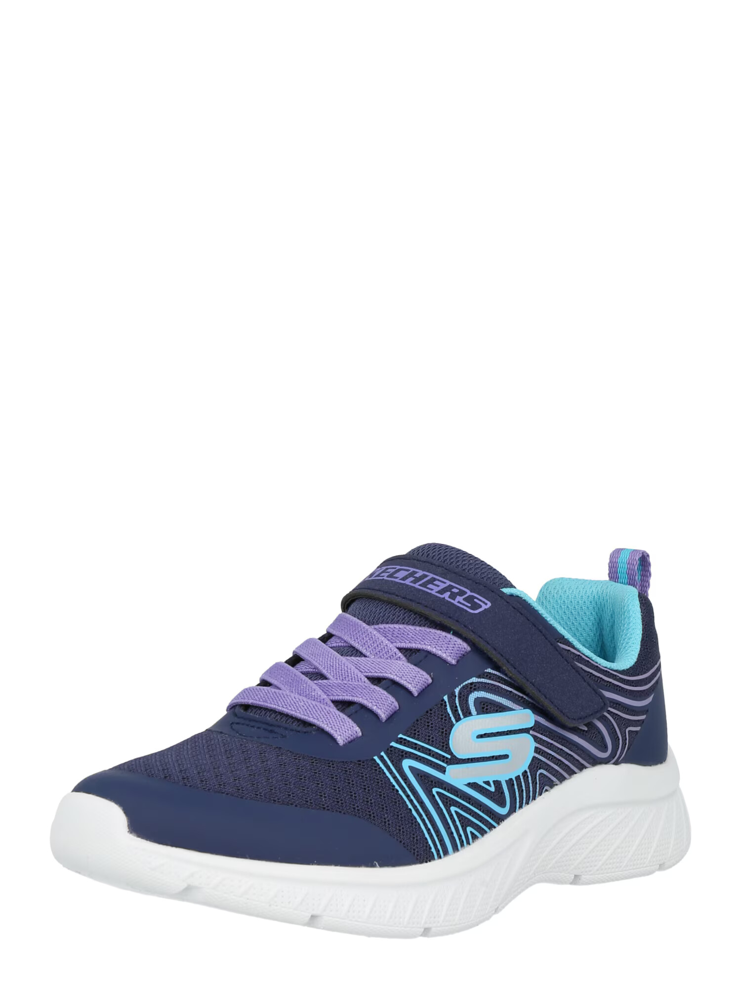 SKECHERS Sneaker bleumarin / turcoaz / mov lavandă / argintiu - Pled.ro