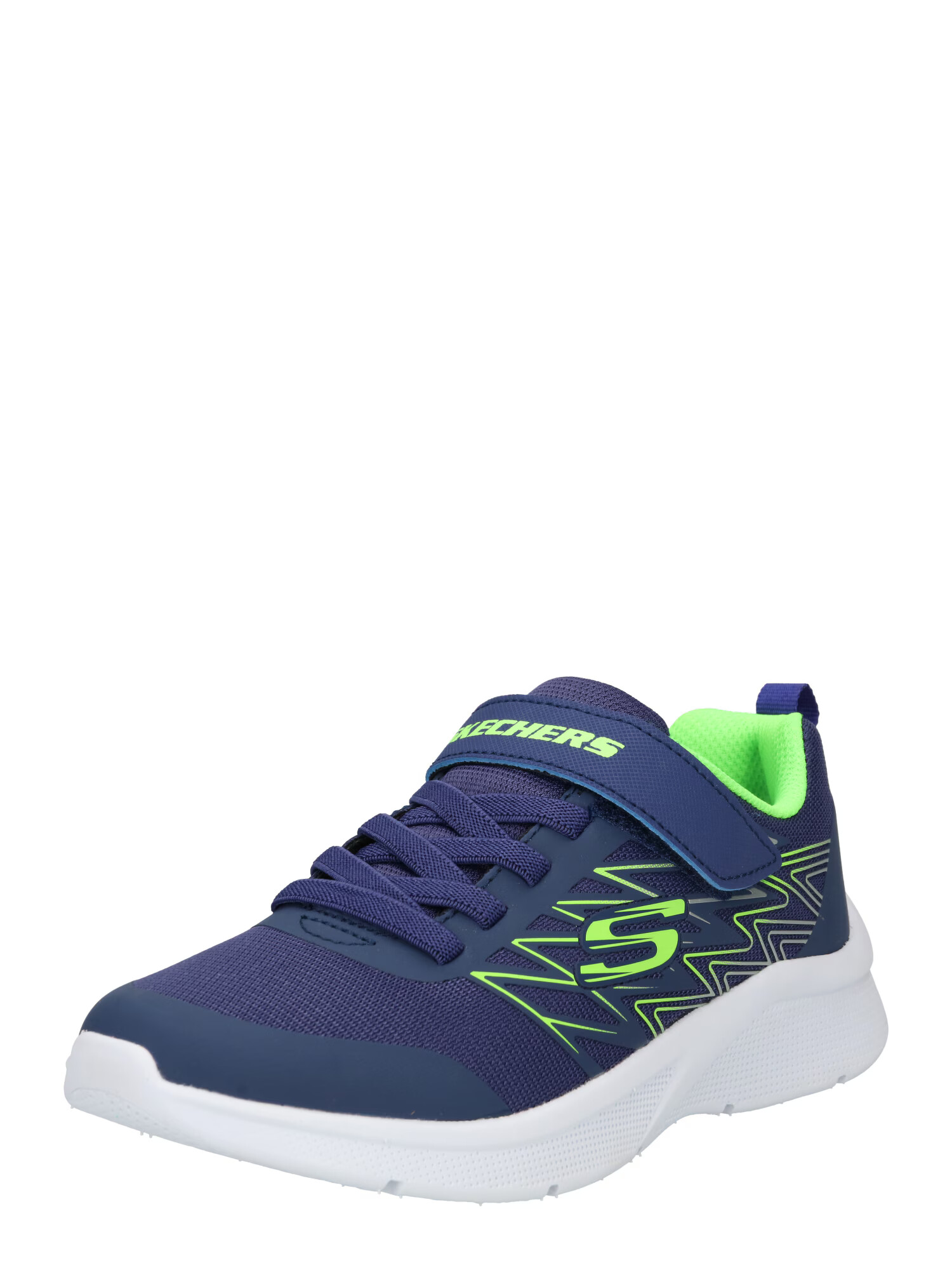 SKECHERS Sneaker bleumarin / verde neon - Pled.ro