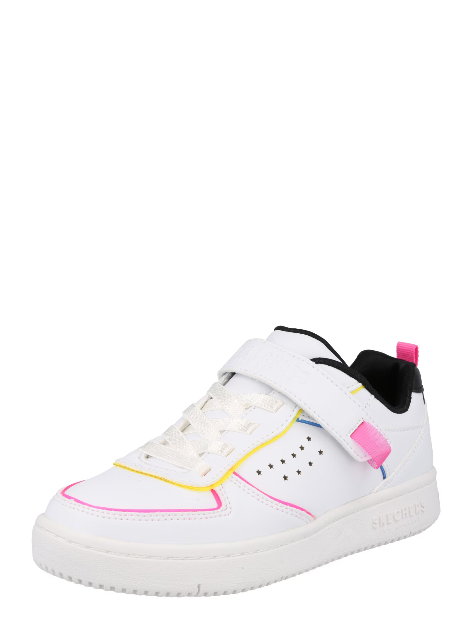 SKECHERS Sneaker 'COURT SQUAD' albastru / galben / roz / alb - Pled.ro