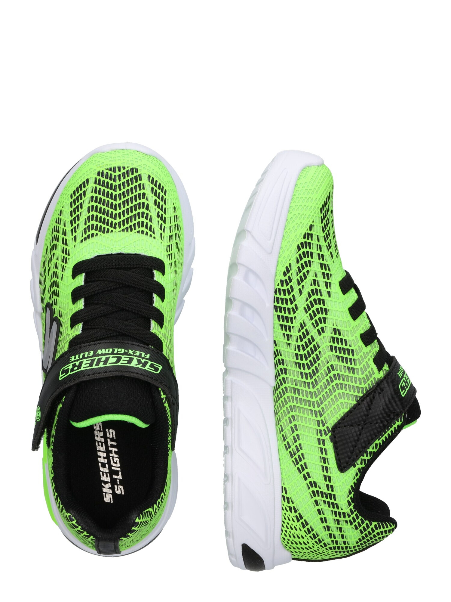 SKECHERS Sneaker 'Vorlo' gri argintiu / verde limetă / negru - Pled.ro