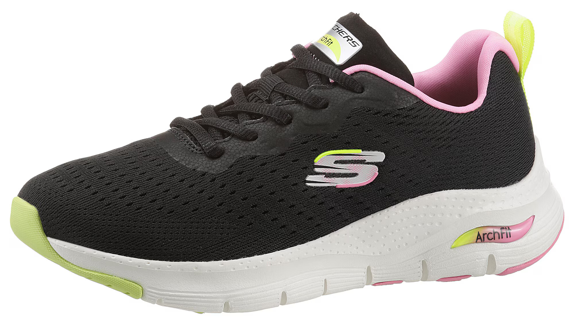 SKECHERS Sneaker low galben citron / roz deschis / negru / alb - Pled.ro