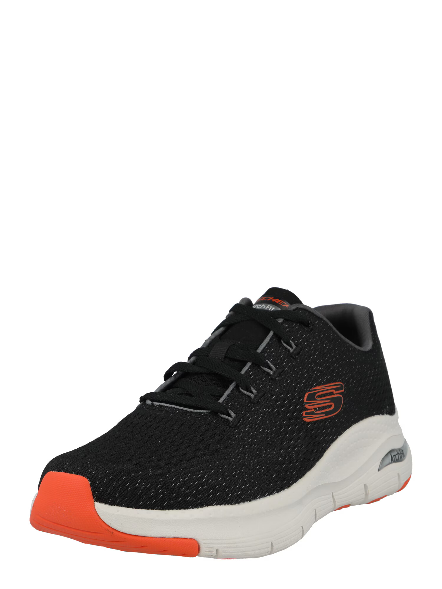 SKECHERS Sneaker low 'Arch Fit Engineered' gri / portocaliu / negru - Pled.ro