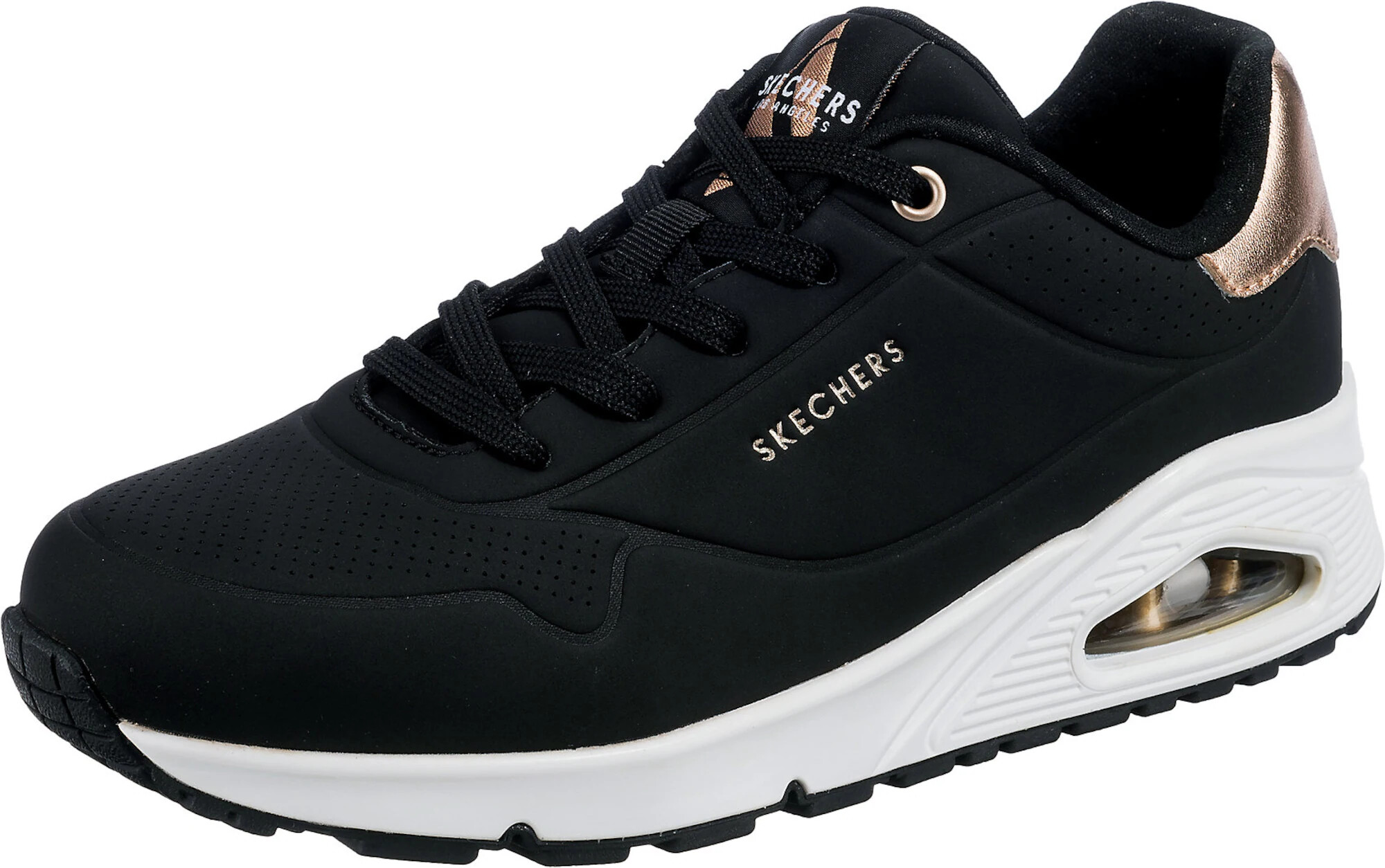 SKECHERS Sneaker low auriu / negru - Pled.ro