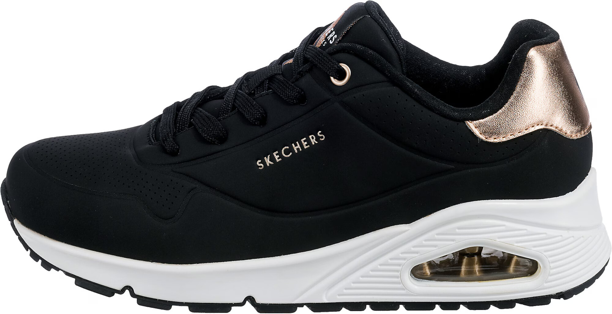 SKECHERS Sneaker low auriu / negru - Pled.ro