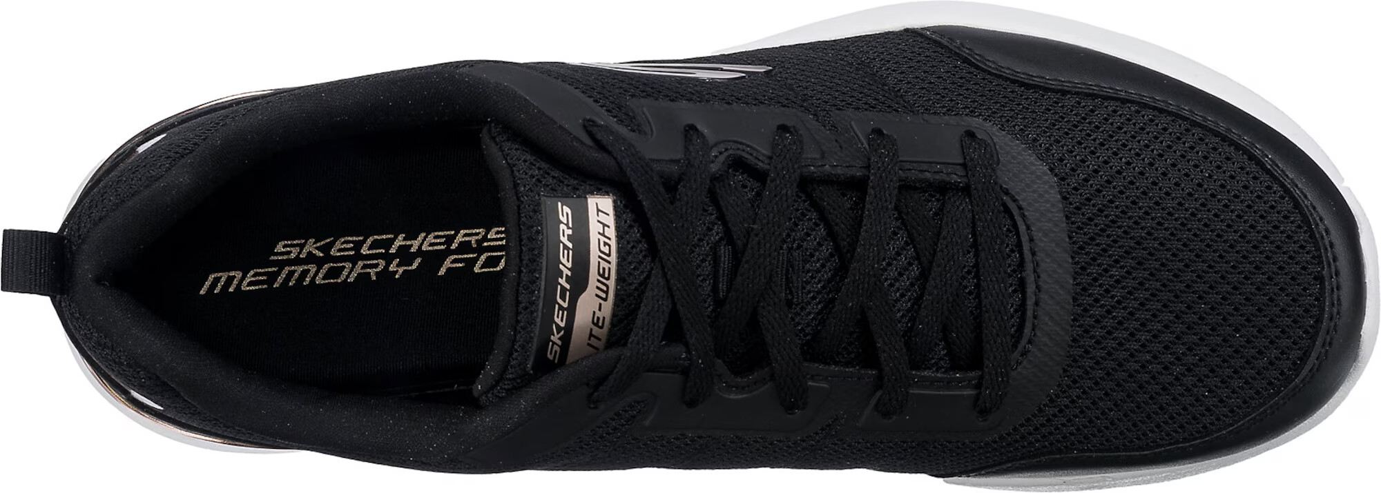 SKECHERS Sneaker low auriu - roz / negru - Pled.ro