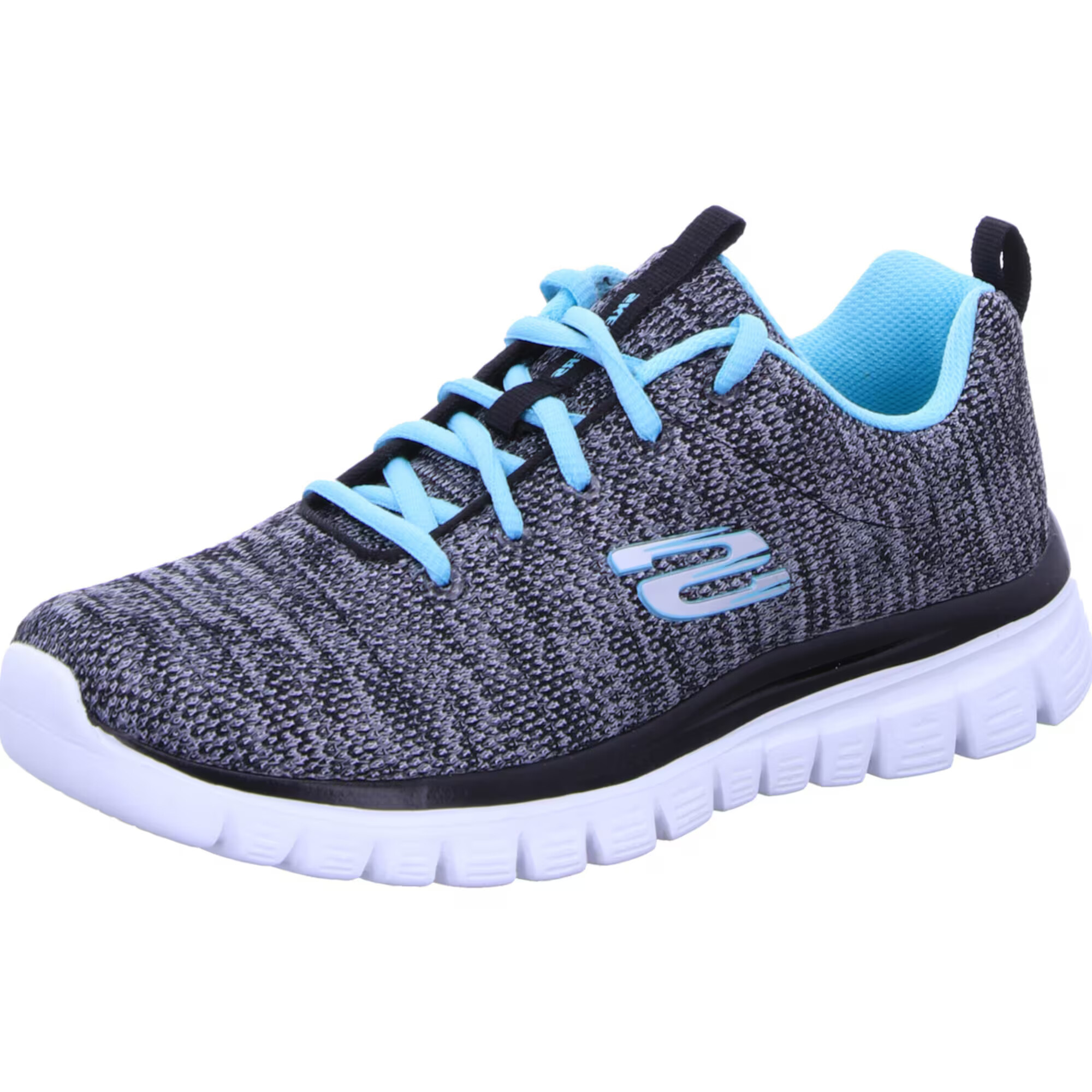 SKECHERS Sneaker low azuriu / gri / alb - Pled.ro