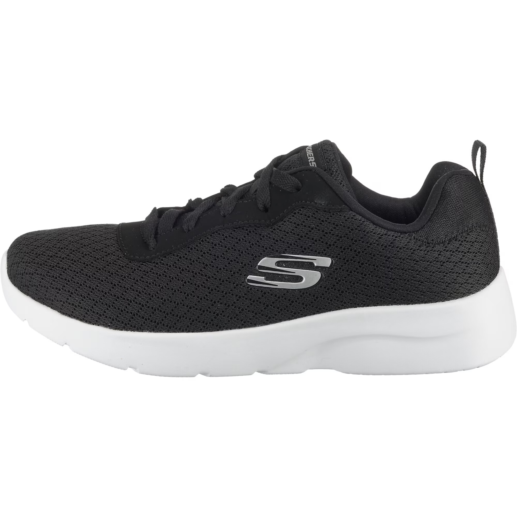 SKECHERS Sneaker low 'Dynamight' negru / argintiu / alb - Pled.ro