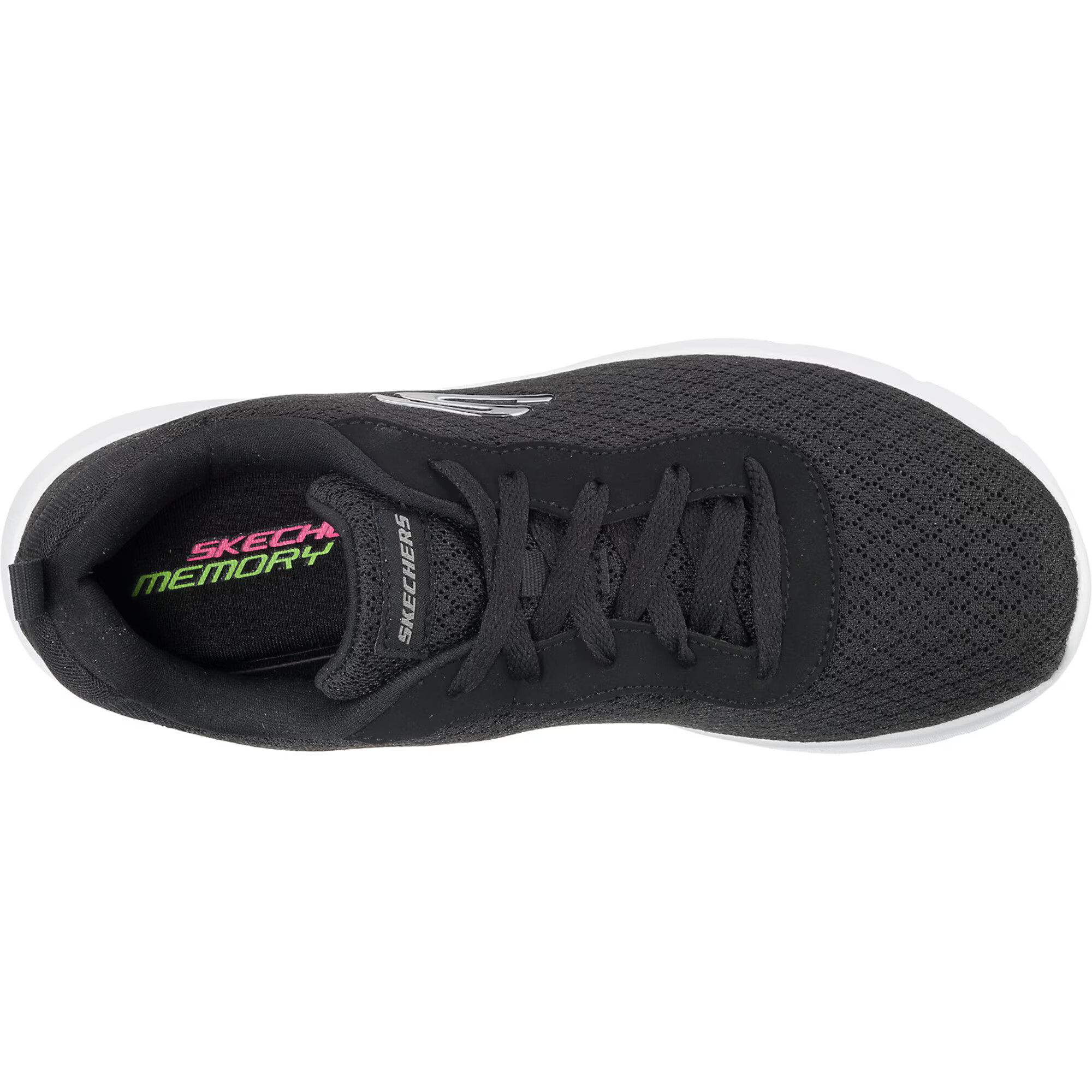 SKECHERS Sneaker low 'Dynamight' negru / argintiu / alb - Pled.ro