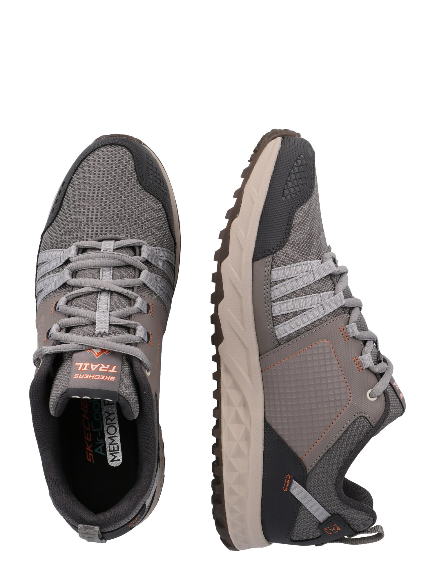 SKECHERS Sneaker low 'Escape Plan' maro / maro deschis / gri metalic / gri închis - Pled.ro