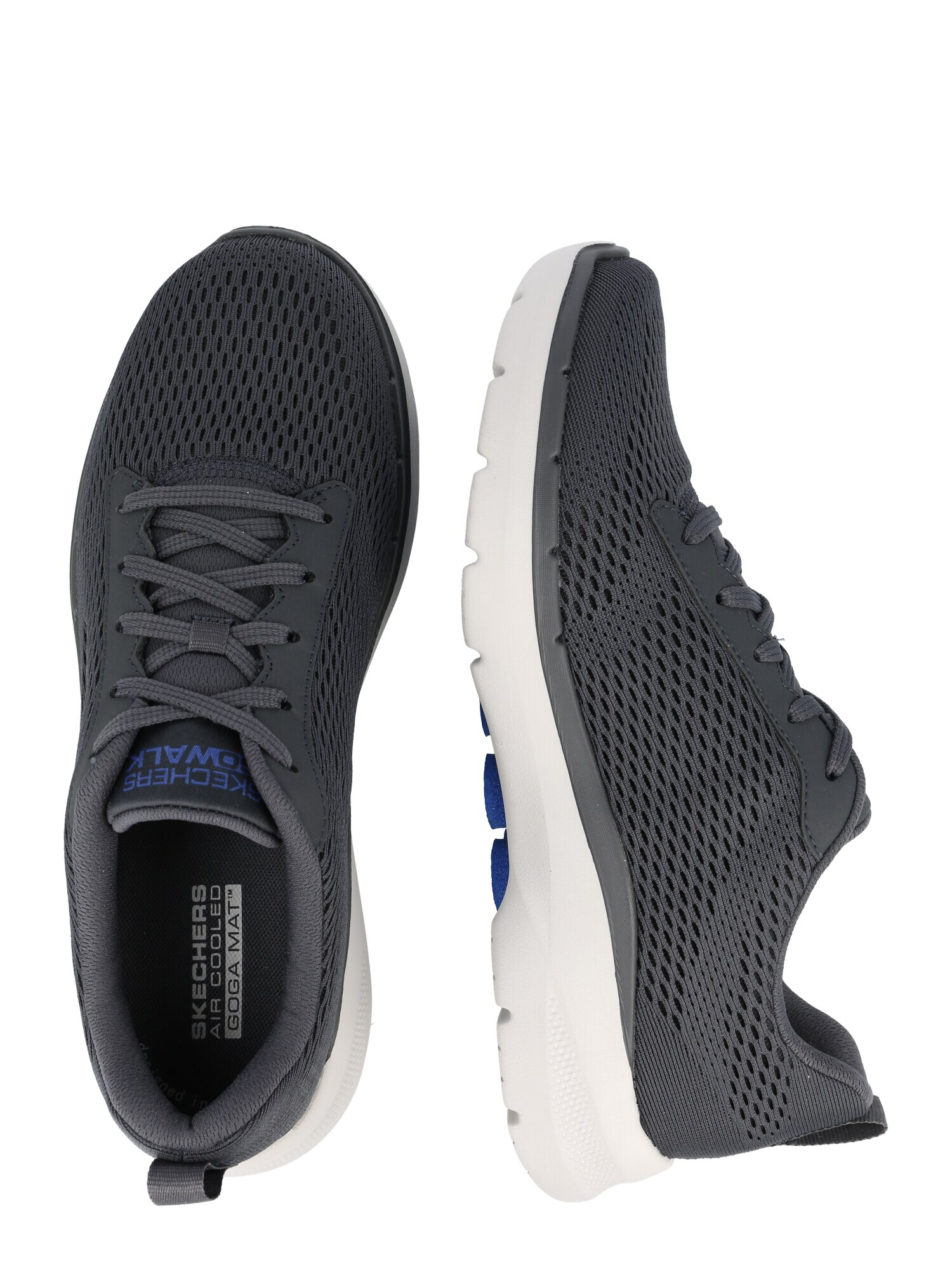 SKECHERS Sneaker low 'GO WALK 6' albastru / gri metalic - Pled.ro