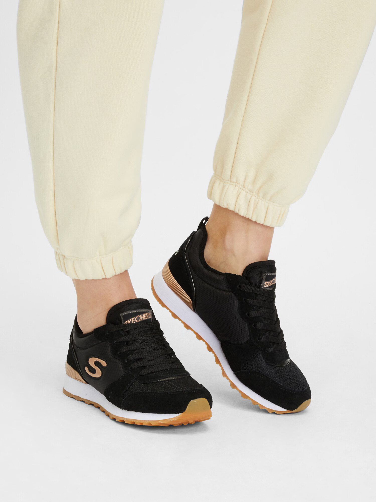 SKECHERS Sneaker low 'Goldn Gurl' auriu / negru - Pled.ro