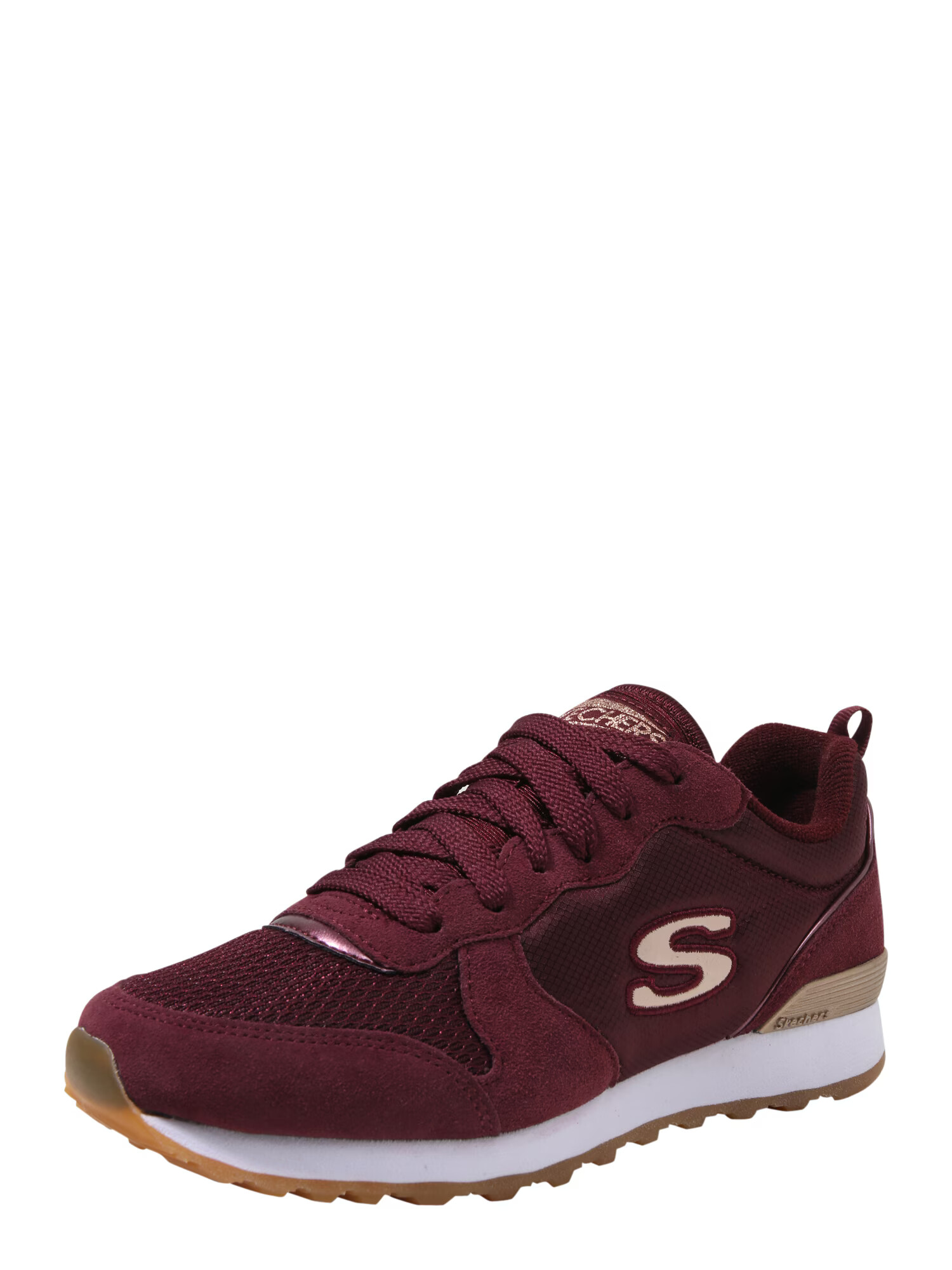 SKECHERS Sneaker low 'Goldn gurl' bej / roşu închis - Pled.ro