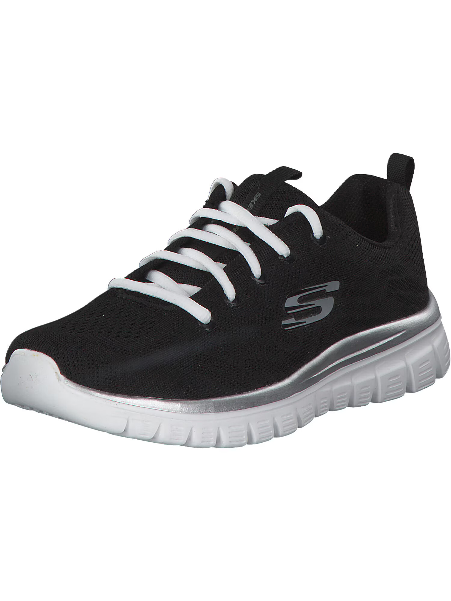 SKECHERS Sneaker low 'Graceful Get Connected' negru / alb - Pled.ro