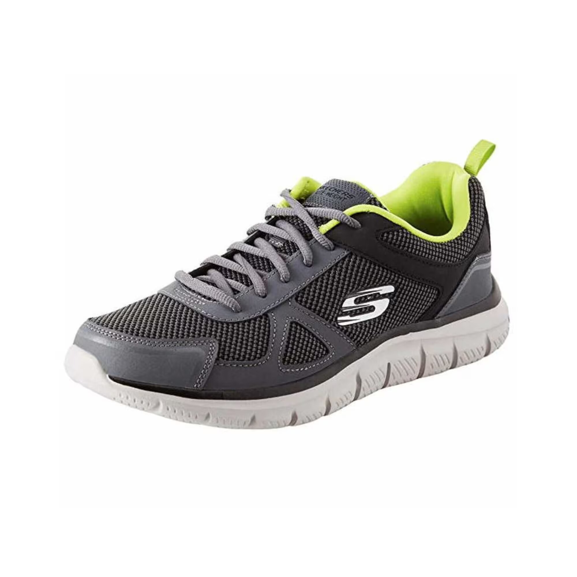 SKECHERS Sneaker low gri bazalt / verde kiwi - Pled.ro