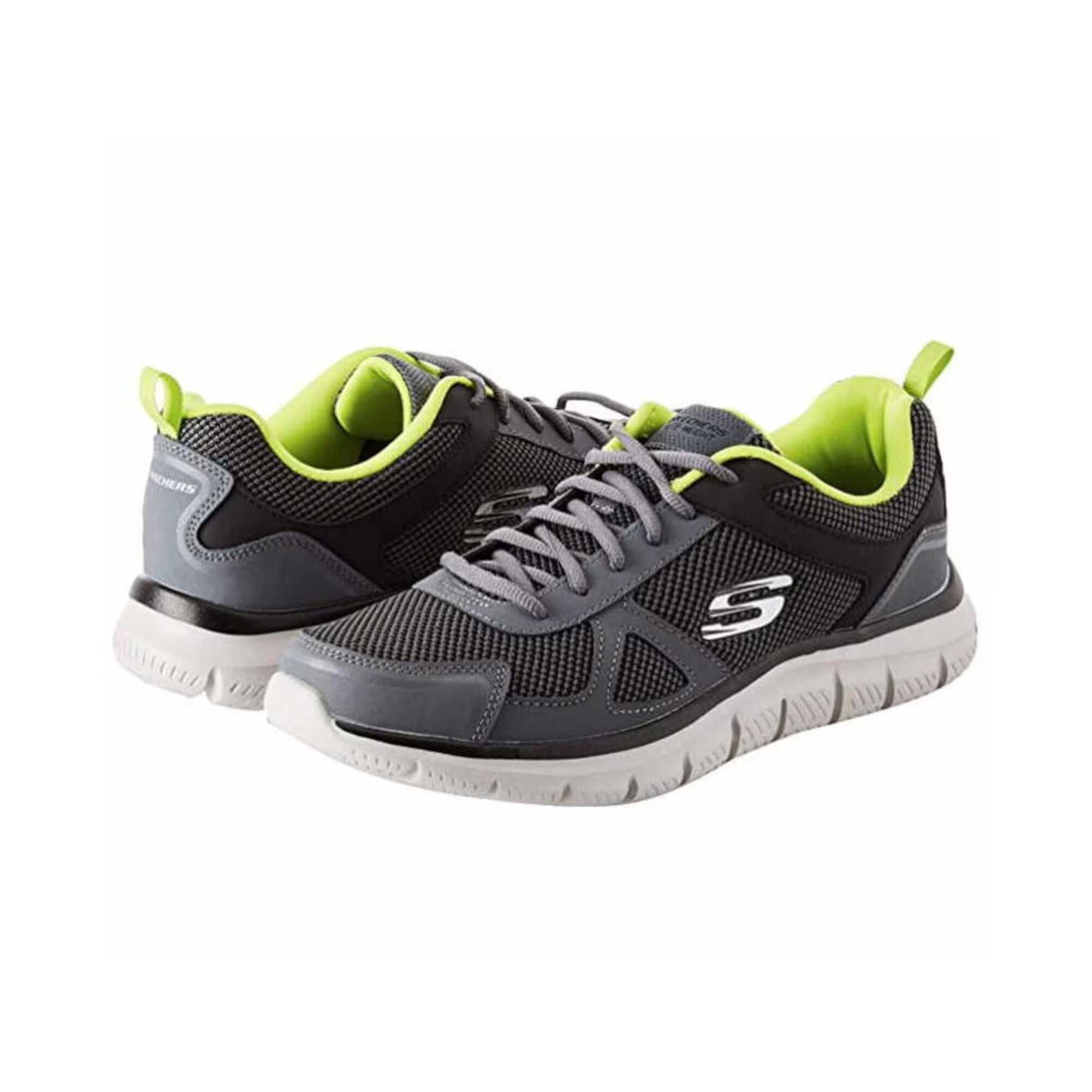 SKECHERS Sneaker low gri bazalt / verde kiwi - Pled.ro