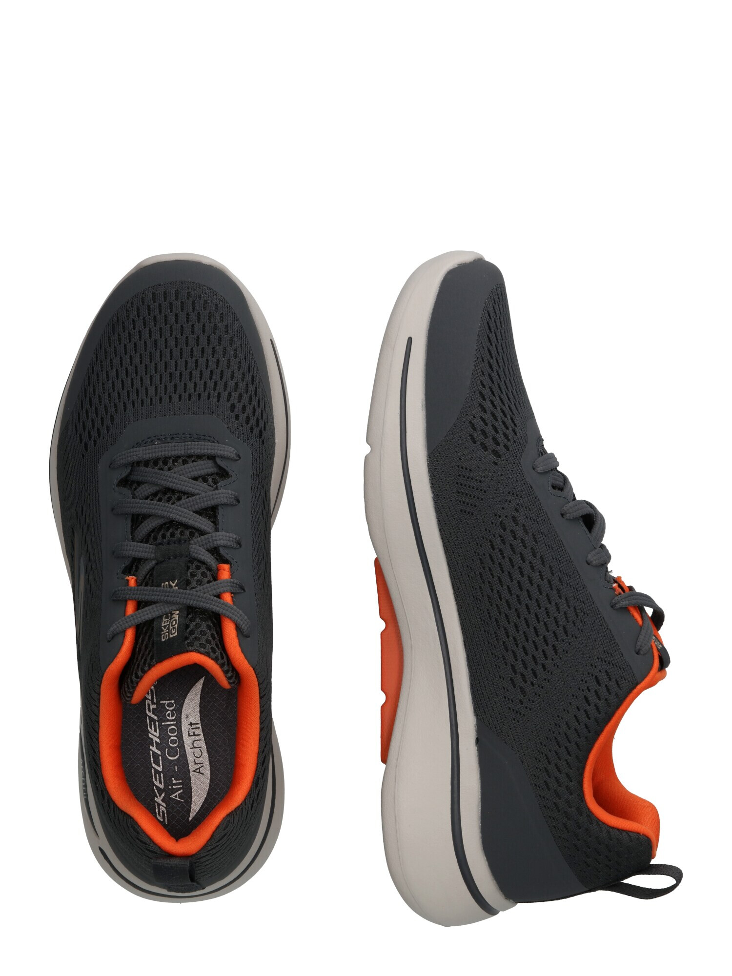 SKECHERS Sneaker de alergat gri / portocaliu - Pled.ro