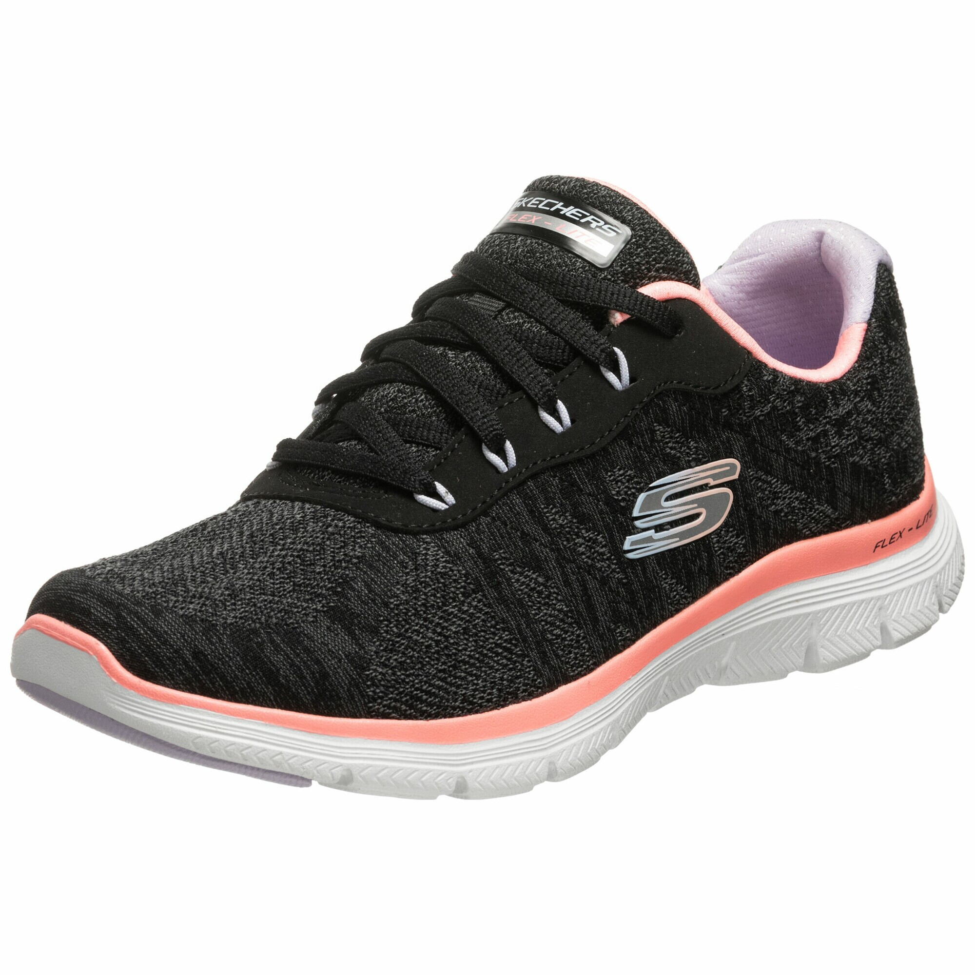 SKECHERS Sneaker low gri / roz / negru / alb - Pled.ro