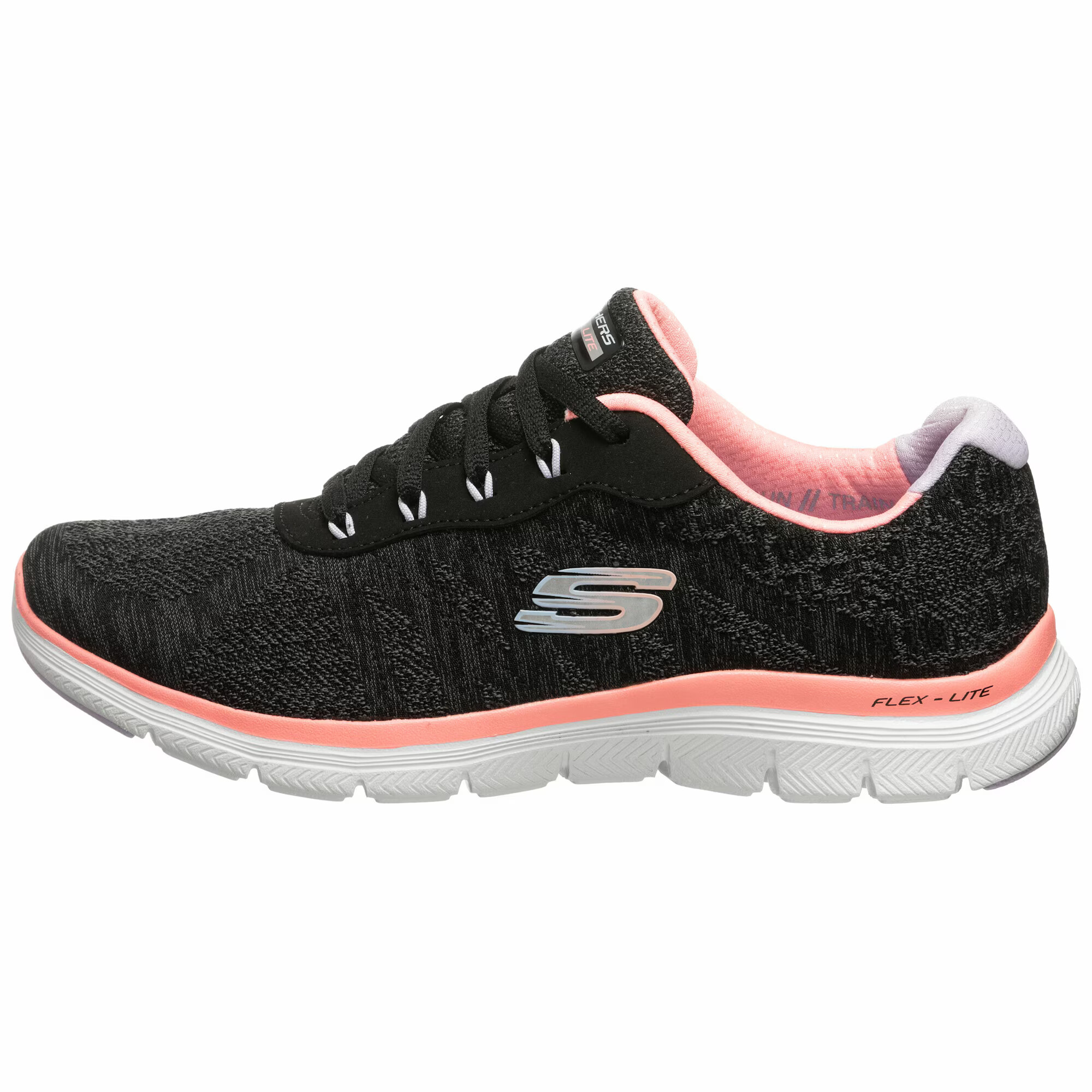 SKECHERS Sneaker low gri / roz / negru / alb - Pled.ro