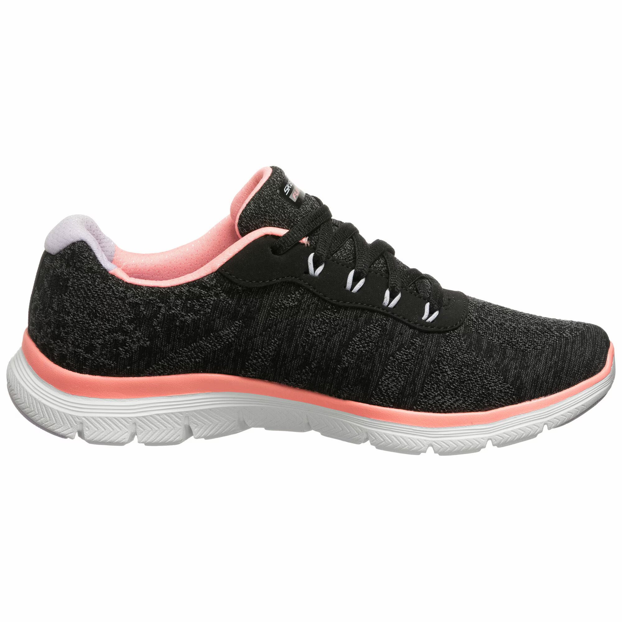 SKECHERS Sneaker low gri / roz / negru / alb - Pled.ro