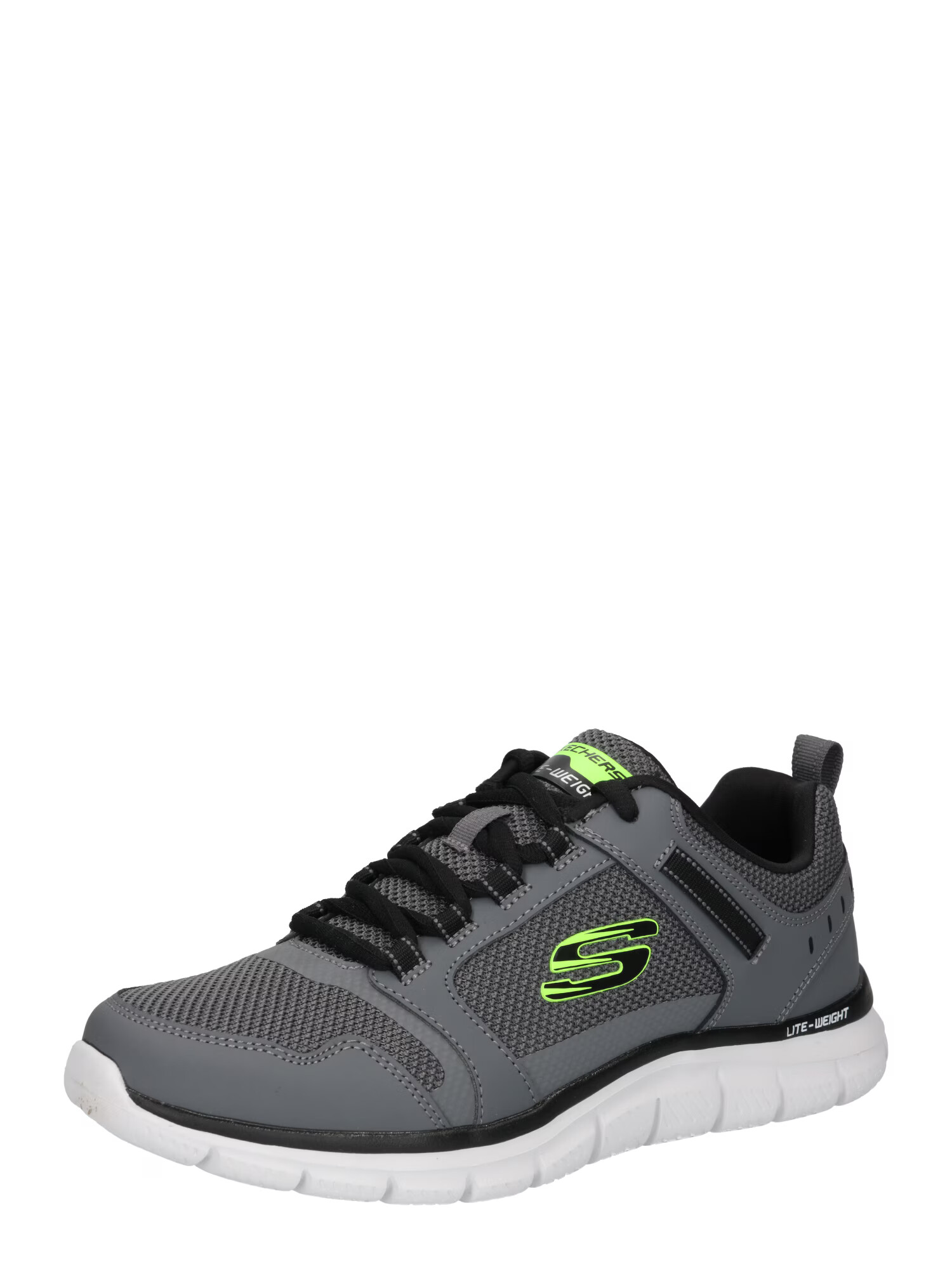 SKECHERS Sneaker low gri / verde neon / negru / alb - Pled.ro