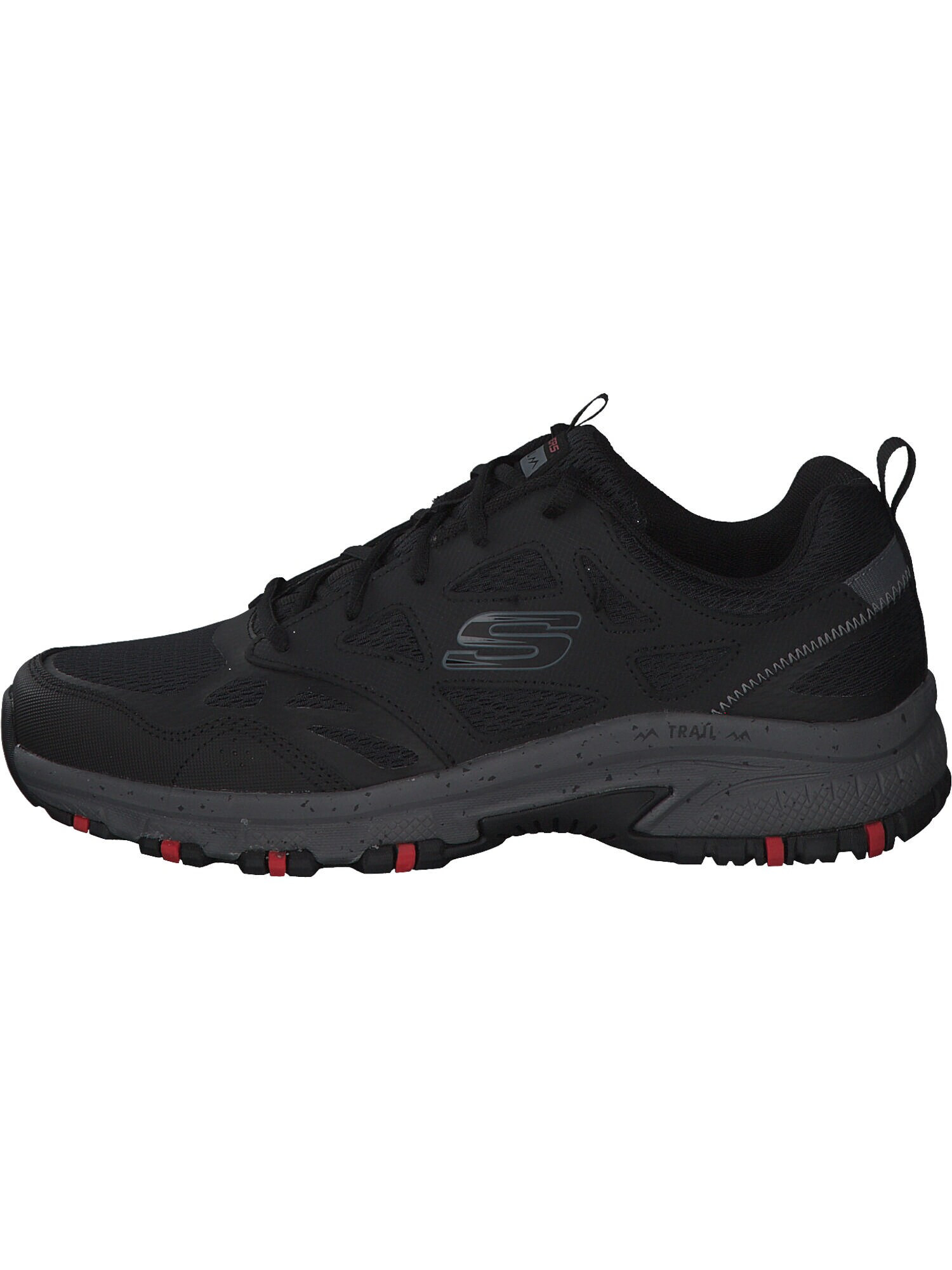 SKECHERS Sneaker low 'Hillcrest' gri închis / roșu / negru - Pled.ro