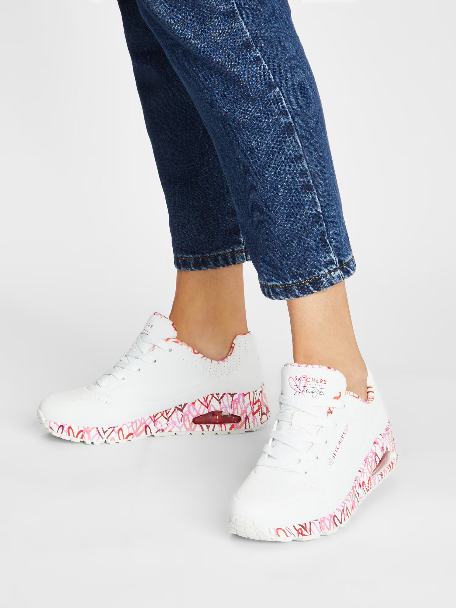 SKECHERS Sneaker low 'Loving Love' lila / roz / roșu / alb - Pled.ro