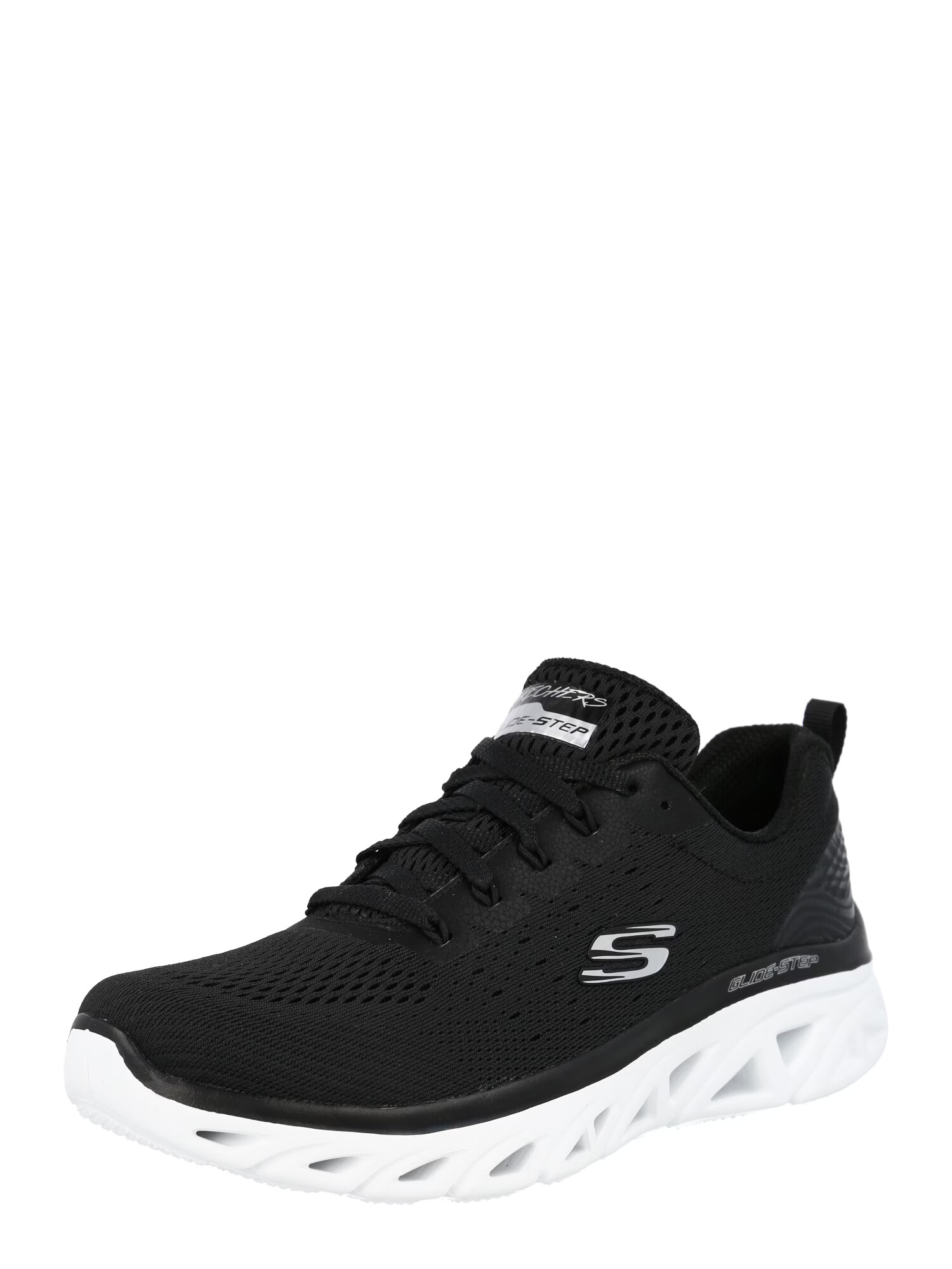 SKECHERS Sneaker low 'Glide step' negru / alb - Pled.ro