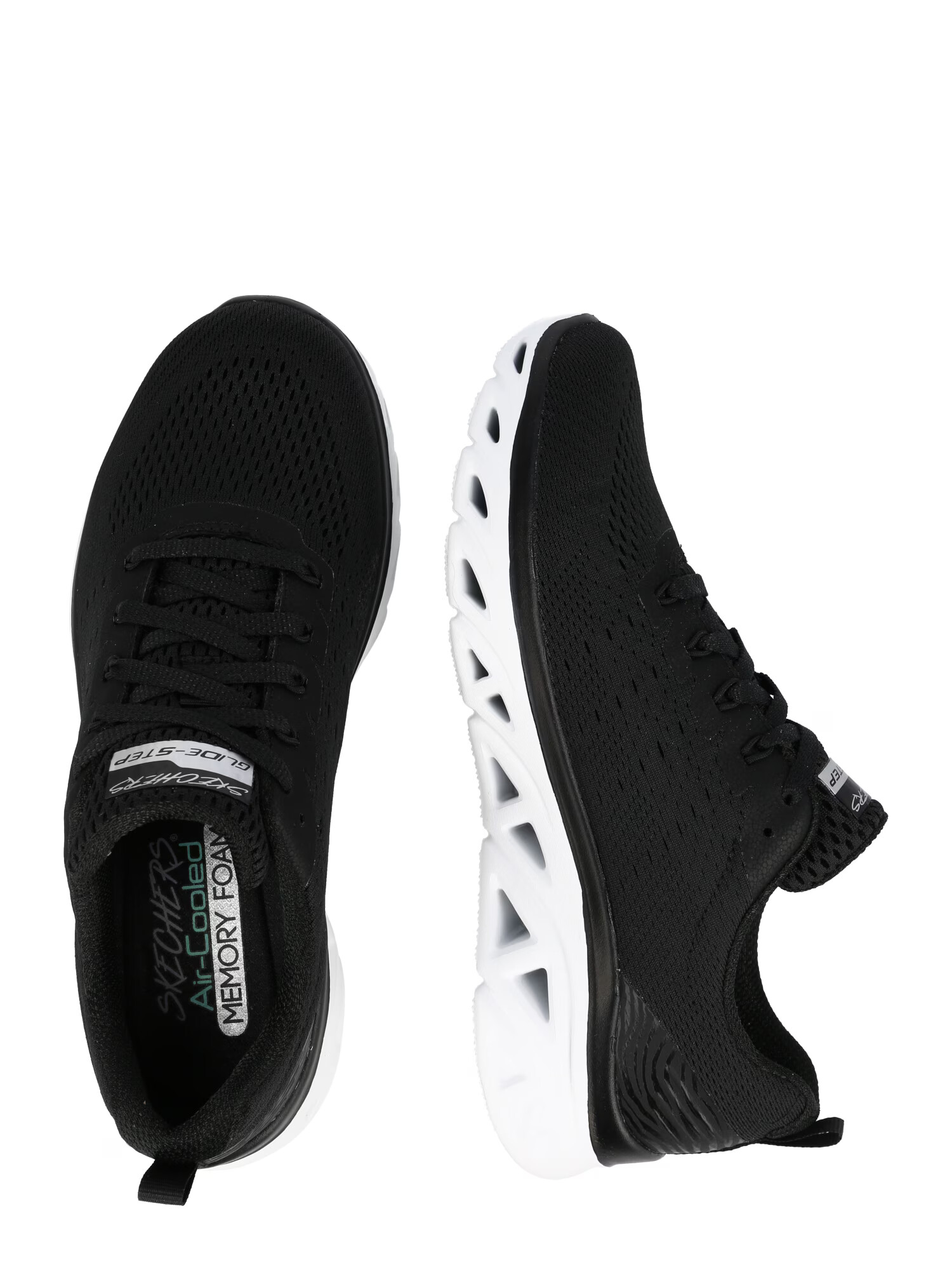 SKECHERS Sneaker low 'Glide step' negru / alb - Pled.ro