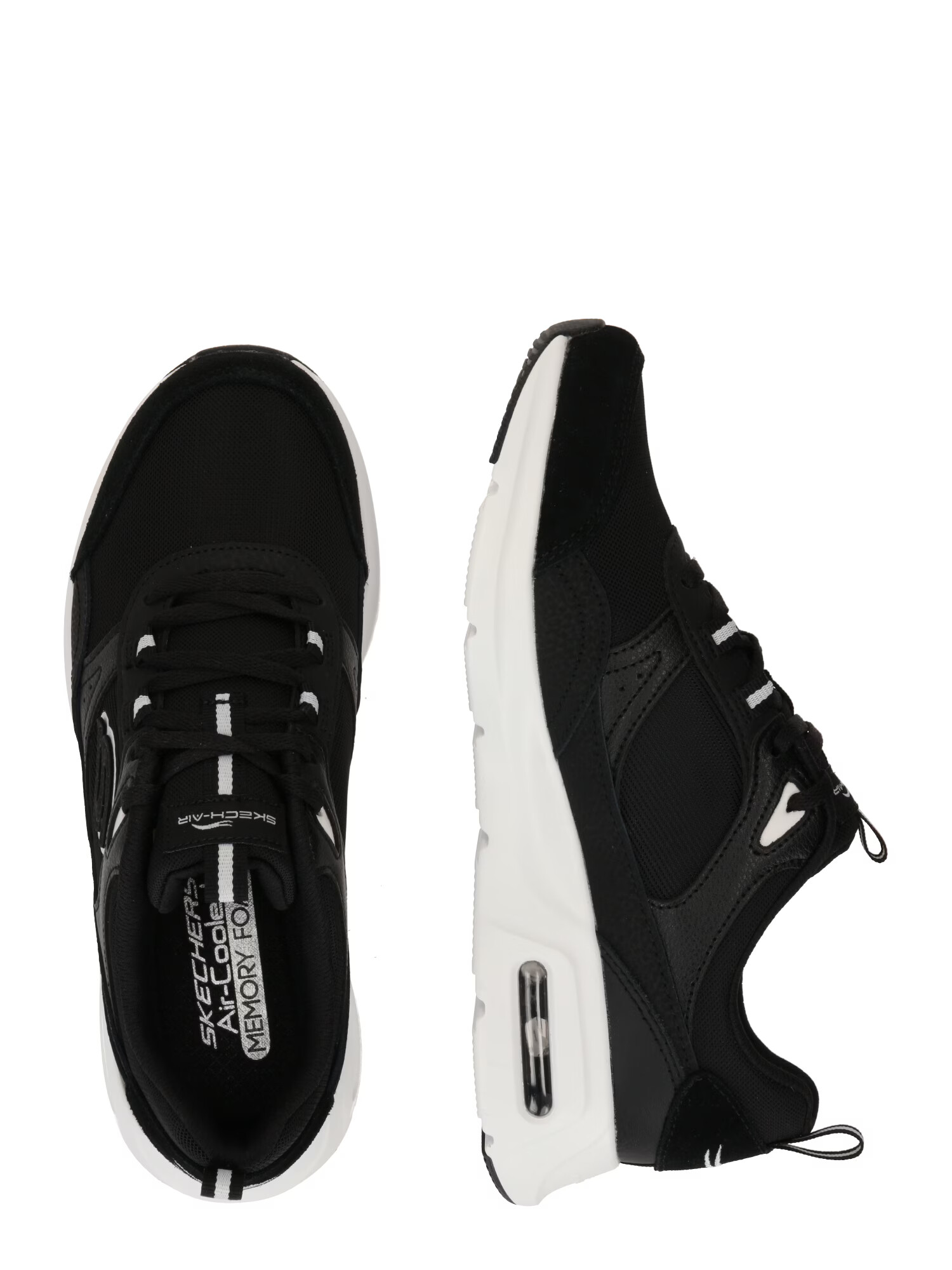 SKECHERS Sneaker low negru / alb - Pled.ro