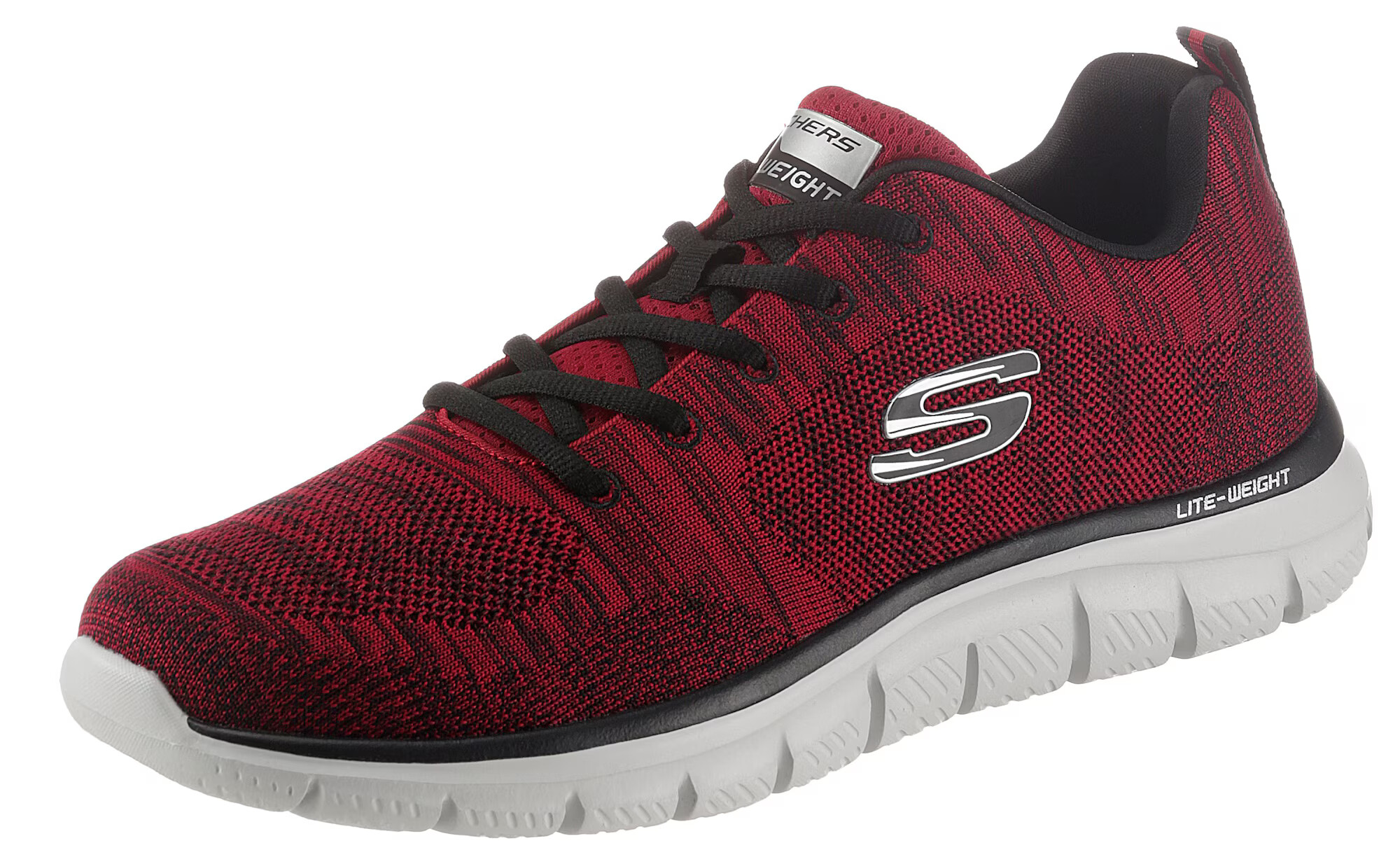 SKECHERS Sneaker low roșu / negru - Pled.ro