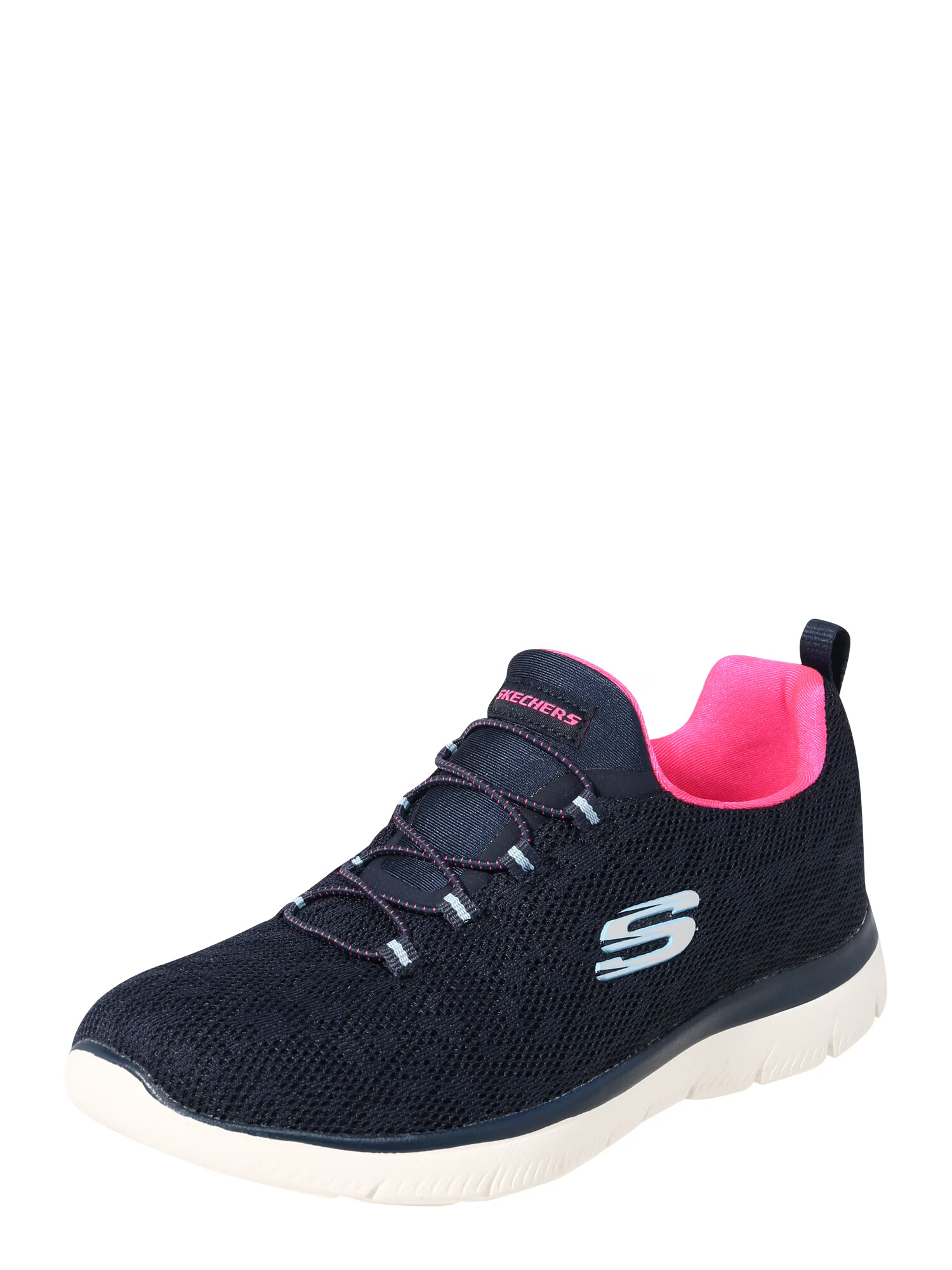 SKECHERS Sneaker low 'Summits' bleumarin / opal / roz / alb - Pled.ro