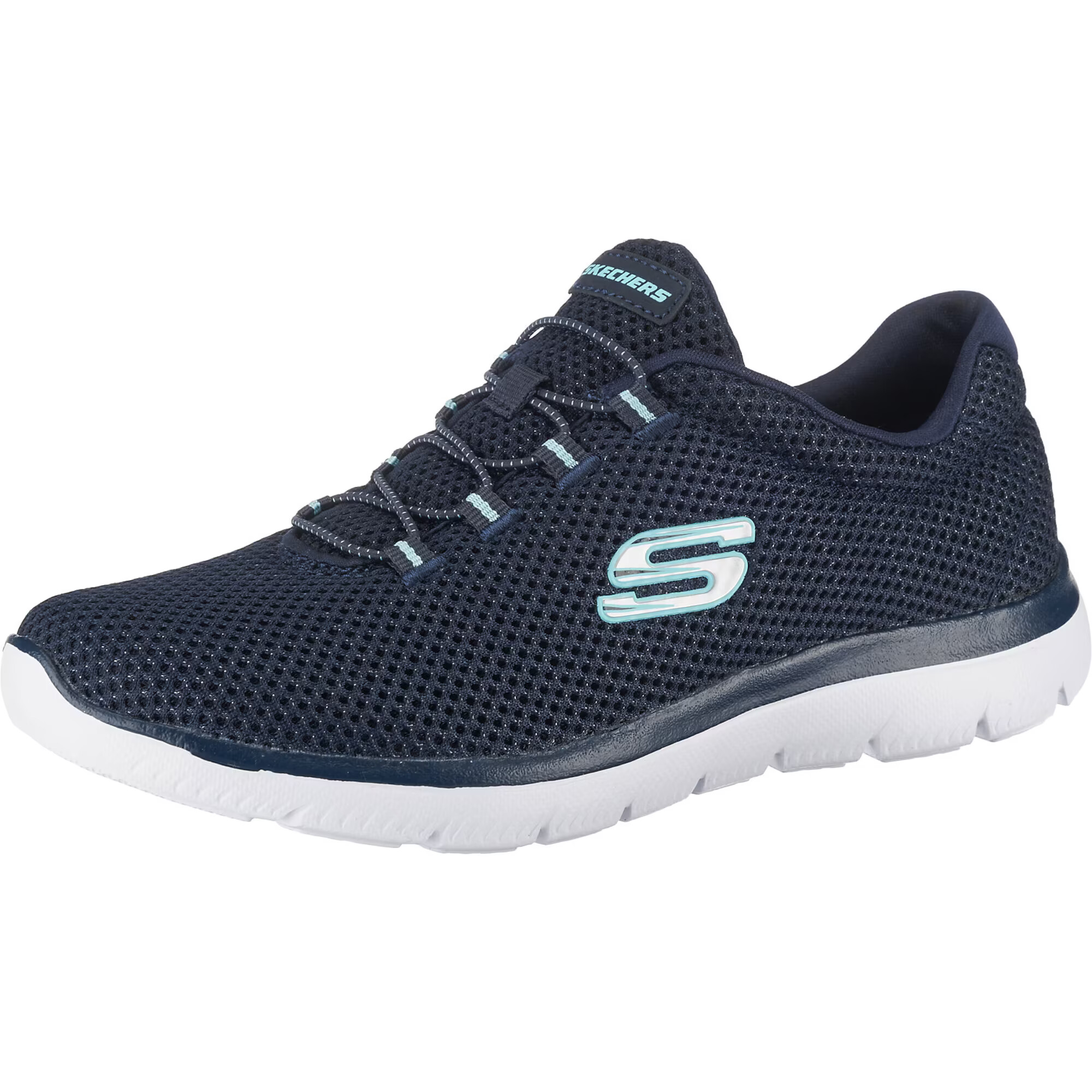 SKECHERS Sneaker low 'Summits' bleumarin / verde jad - Pled.ro