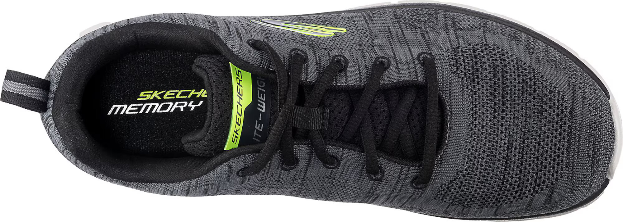 SKECHERS Sneaker low 'Track' gri metalic / verde neon - Pled.ro