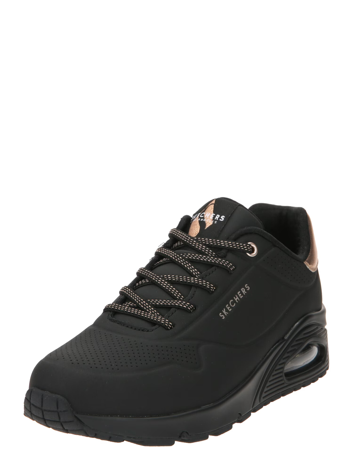 SKECHERS Sneaker low 'Uno' auriu / negru - Pled.ro