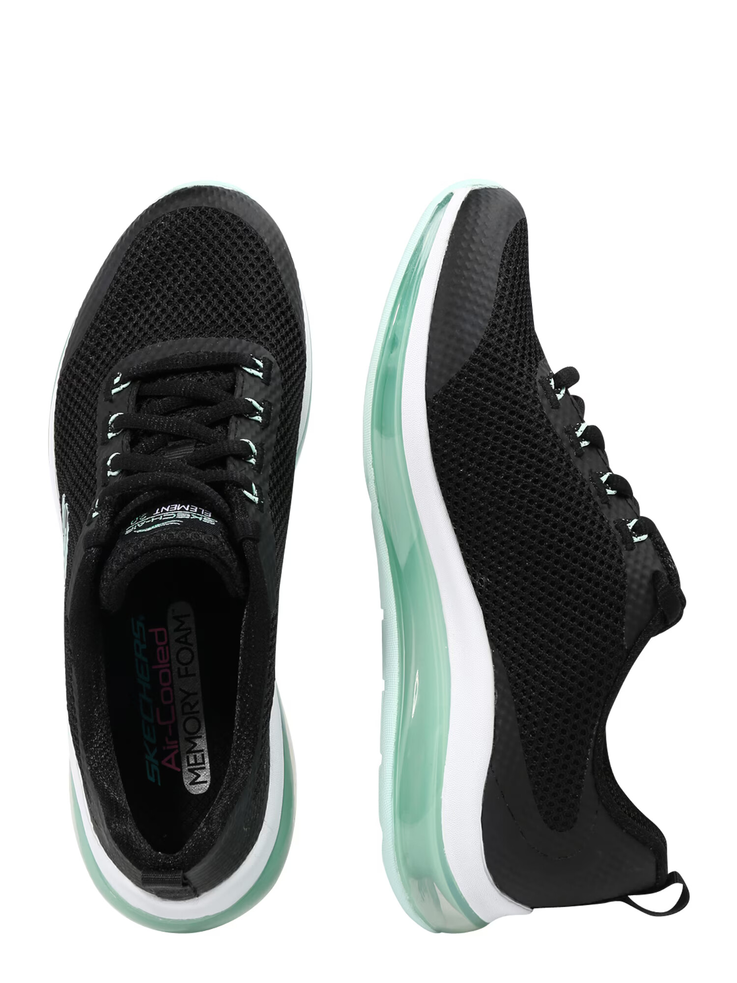 SKECHERS Sneaker low verde mentă / negru - Pled.ro