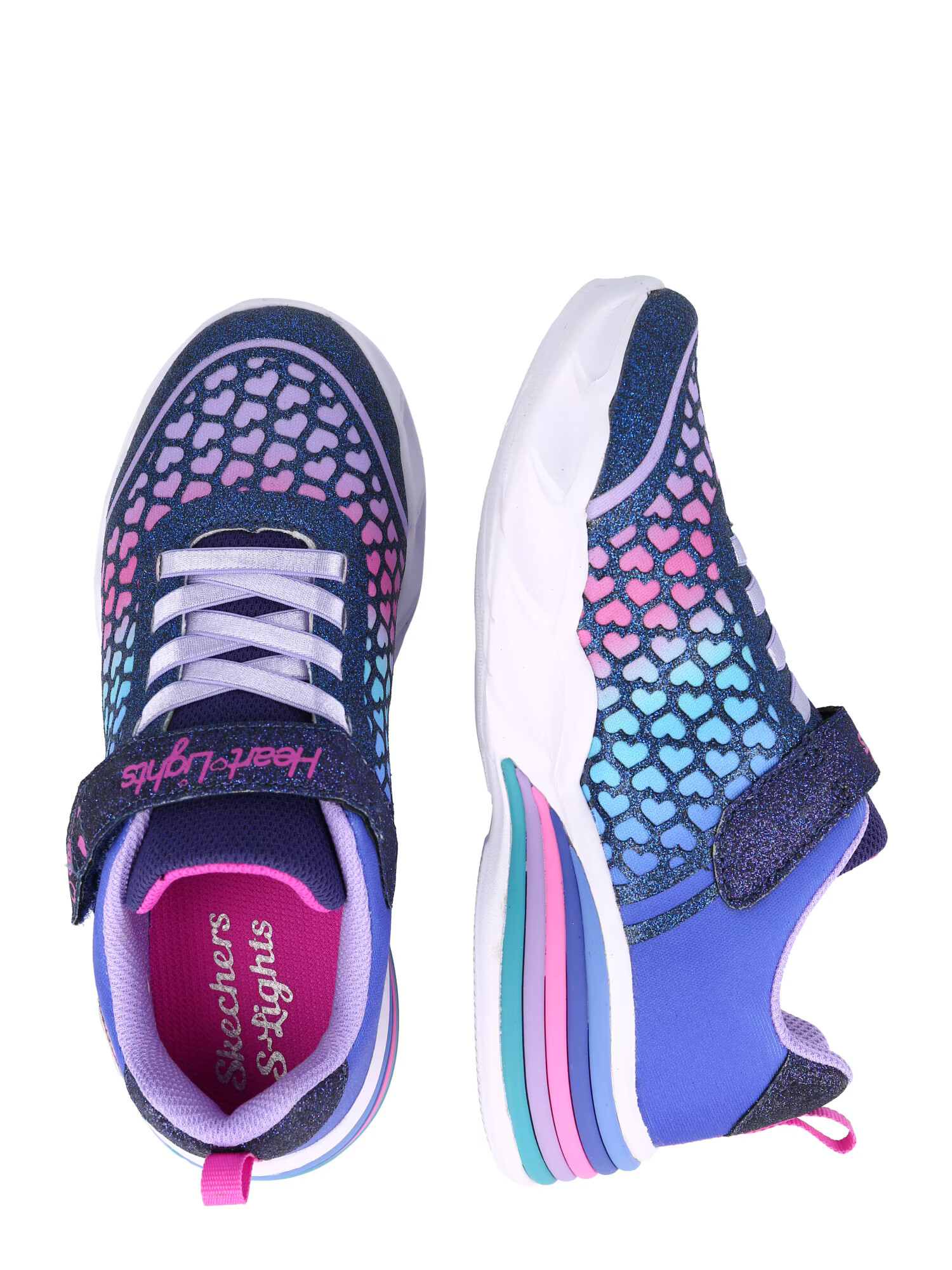 SKECHERS Sneaker turcoaz / albastru noapte / lila / roz - Pled.ro