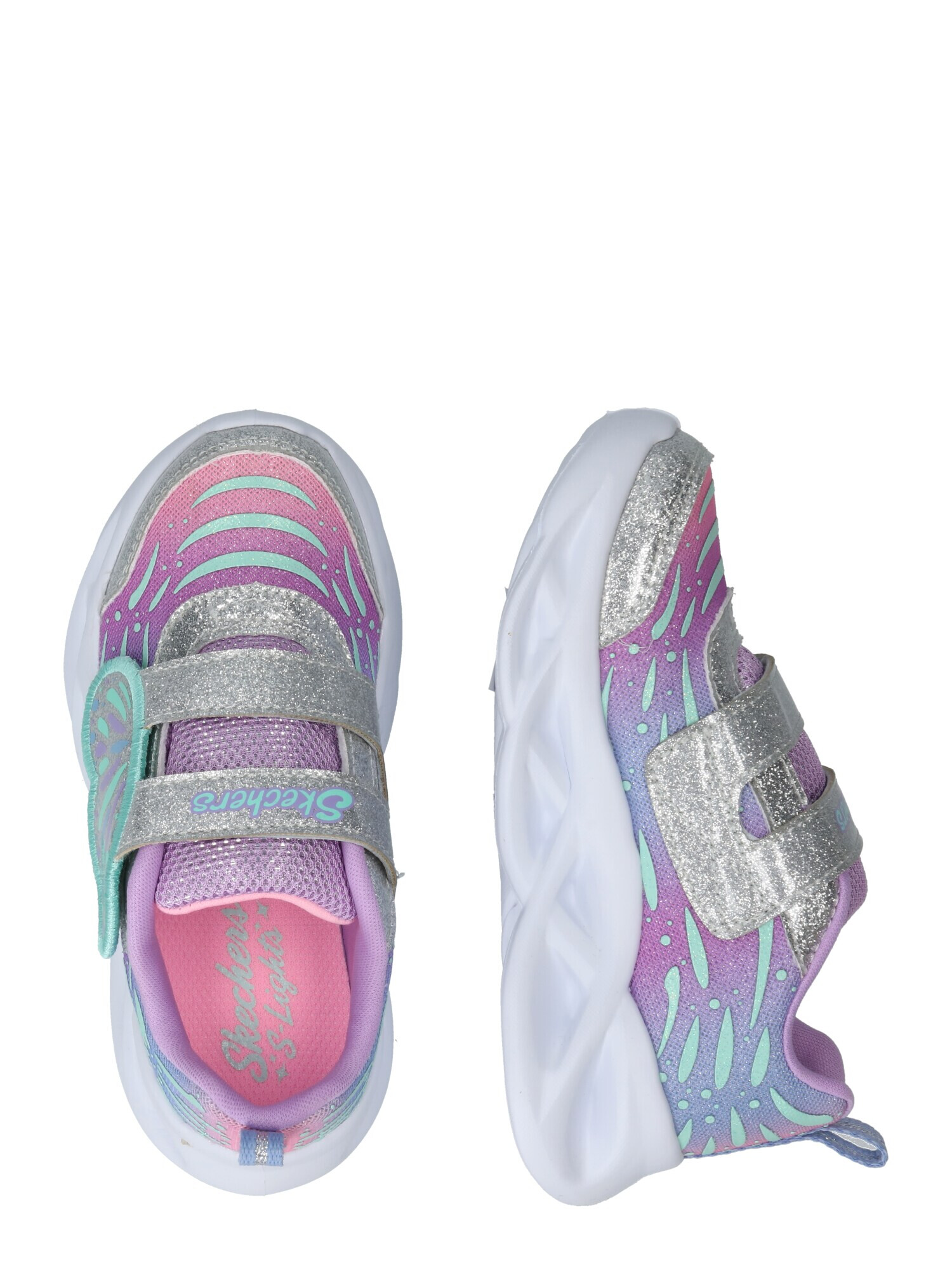 SKECHERS Sneaker turcoaz / lila / mov deschis / argintiu - Pled.ro