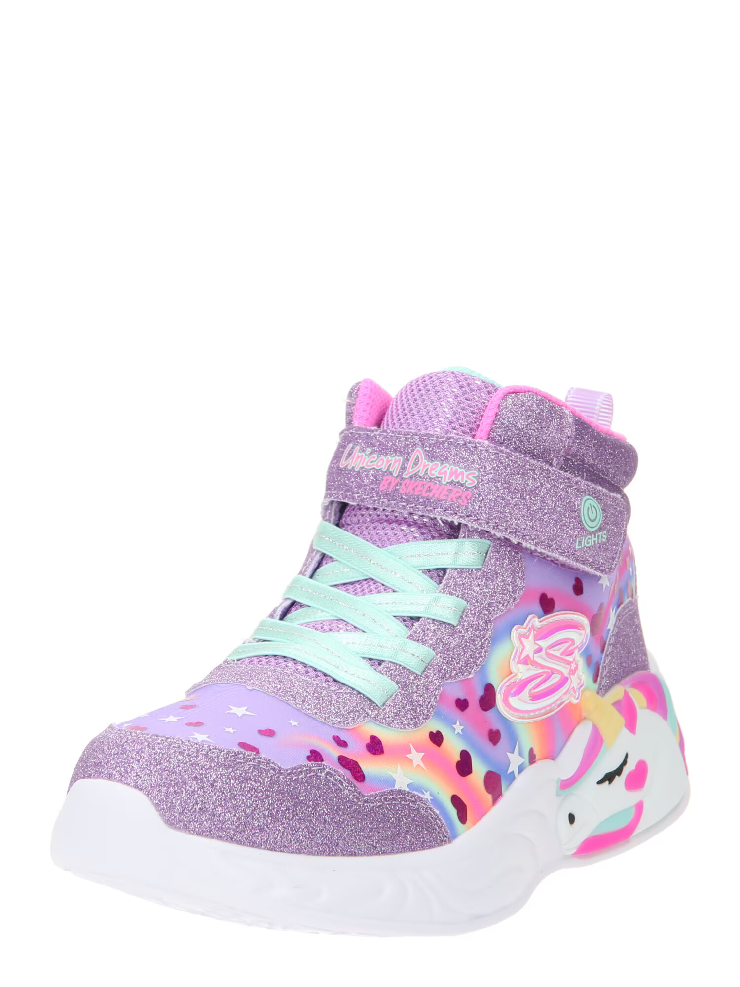 SKECHERS Sneaker 'Unicorn Dreams' albastru / lila / roz / alb - Pled.ro