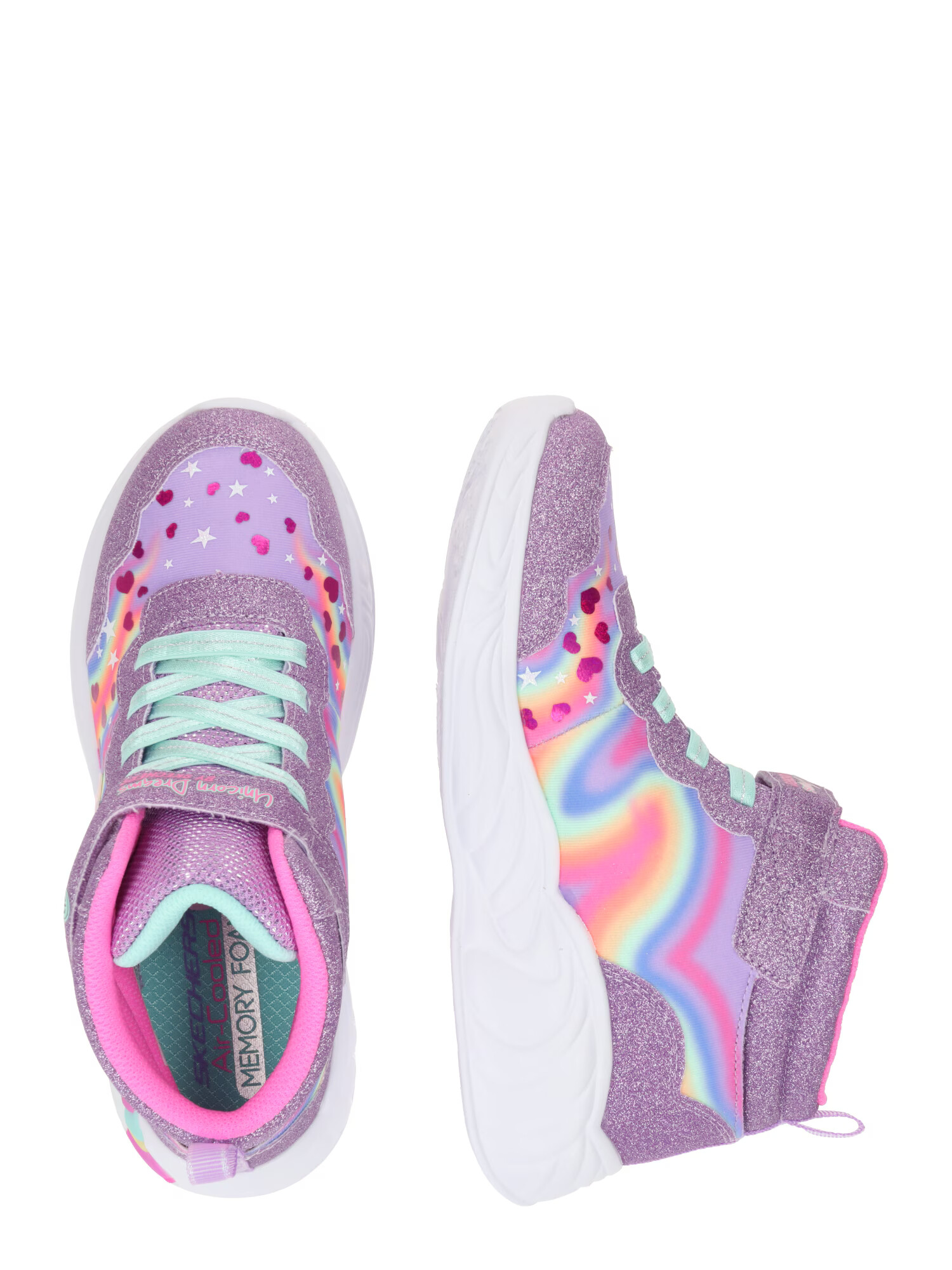 SKECHERS Sneaker 'Unicorn Dreams' albastru / lila / roz / alb - Pled.ro