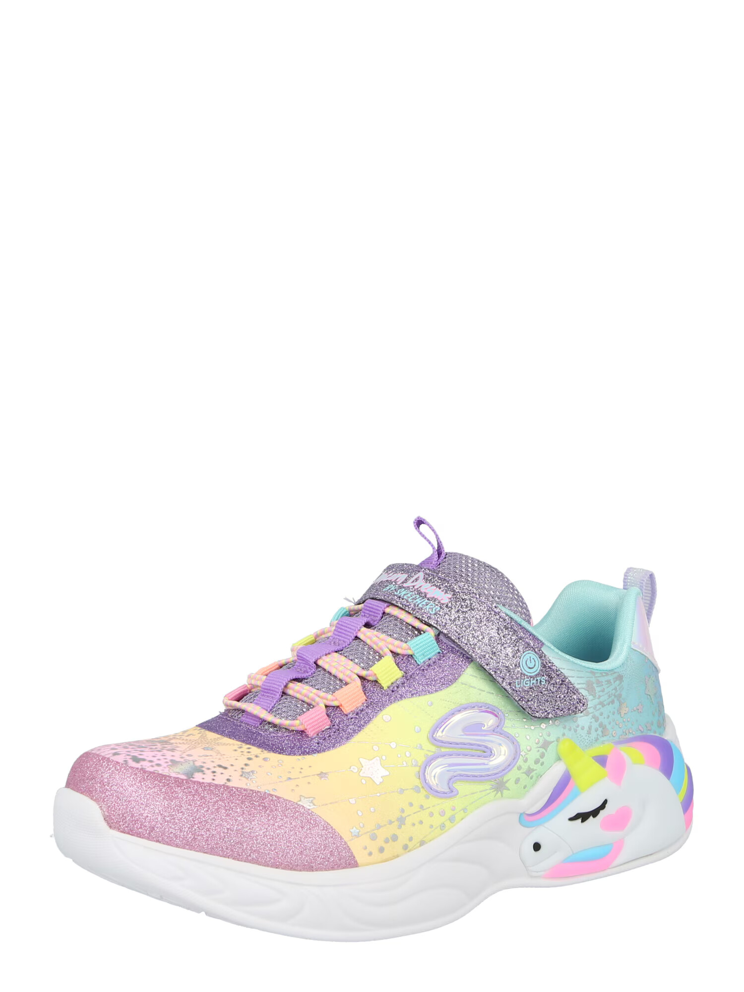 SKECHERS Sneaker 'Unicorn Dreams' turcoaz / galben deschis / mov deschis / roz - Pled.ro