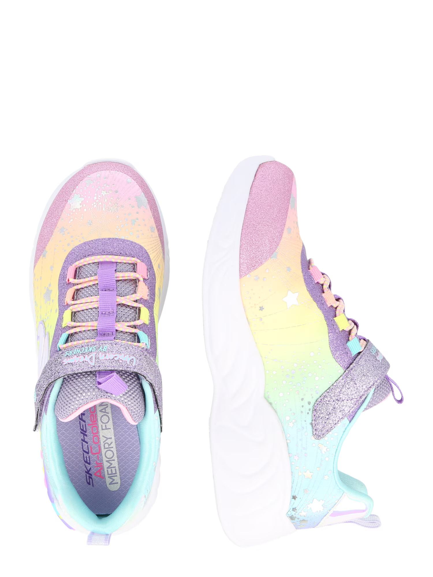 SKECHERS Sneaker 'Unicorn Dreams' turcoaz / galben deschis / mov deschis / roz - Pled.ro