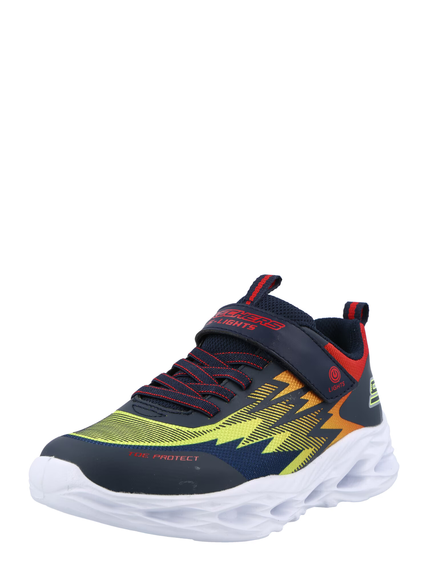 SKECHERS Sneaker 'Vortex Flash' albastru / bleumarin / galben curry / galben neon / roșu - Pled.ro