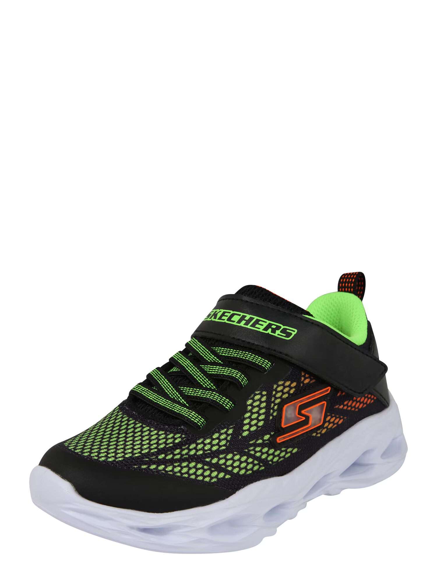 SKECHERS Sneaker 'Vortex-Flash' verde limetă / portocaliu / negru - Pled.ro