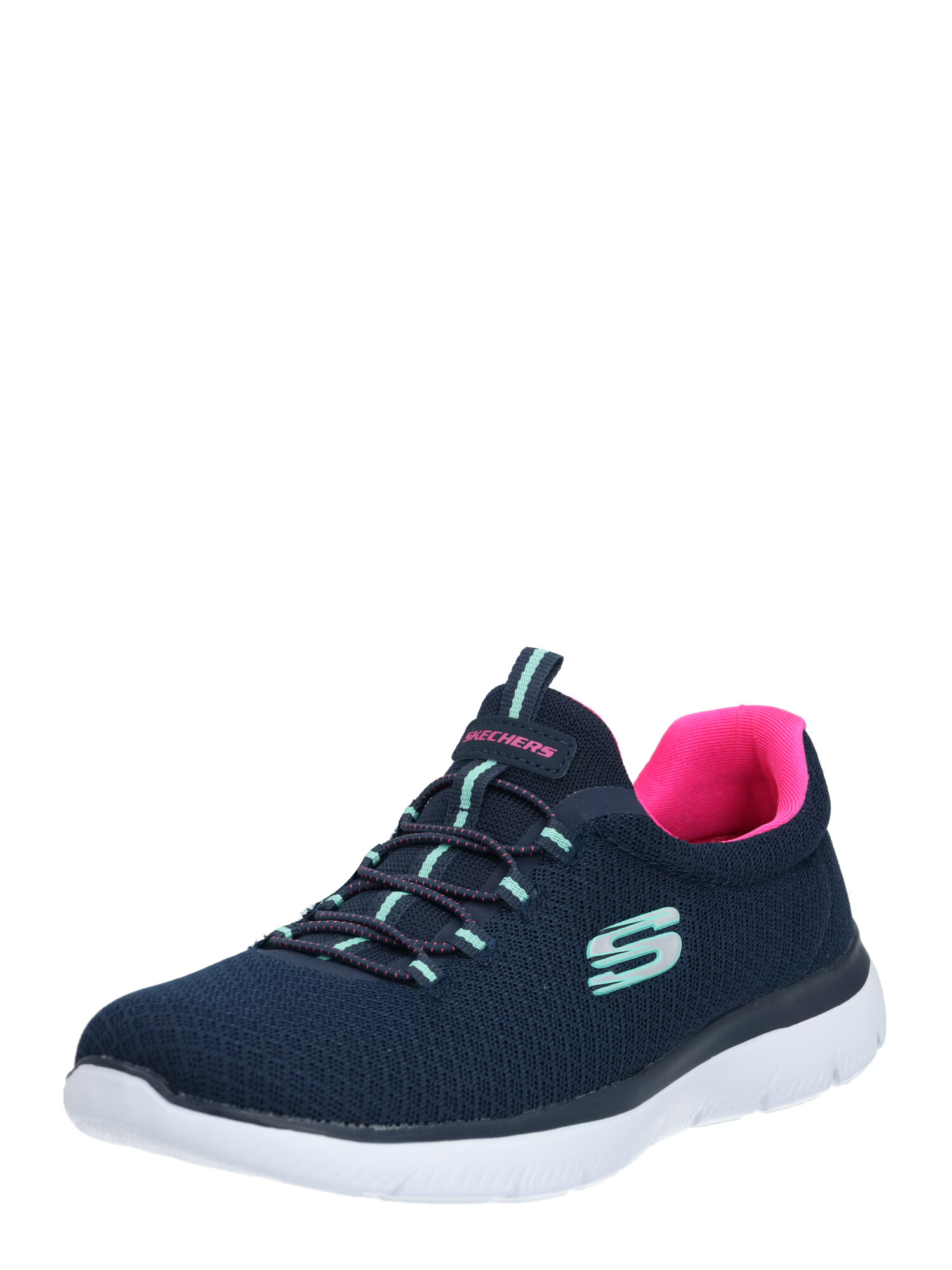 SKECHERS Sneaker low 'Summits' bleumarin / verde mentă / roz - Pled.ro