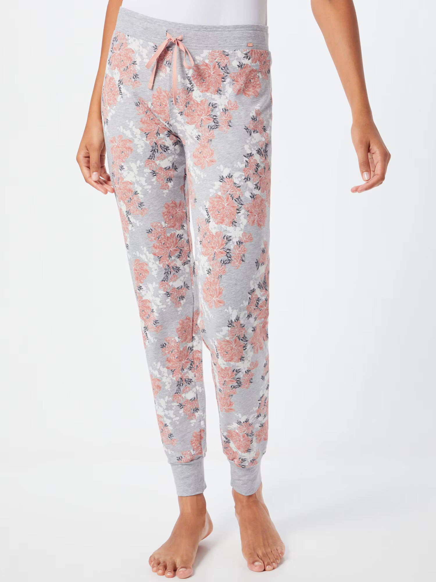 Skiny Pantaloni de pijama gri / roz / alb - Pled.ro