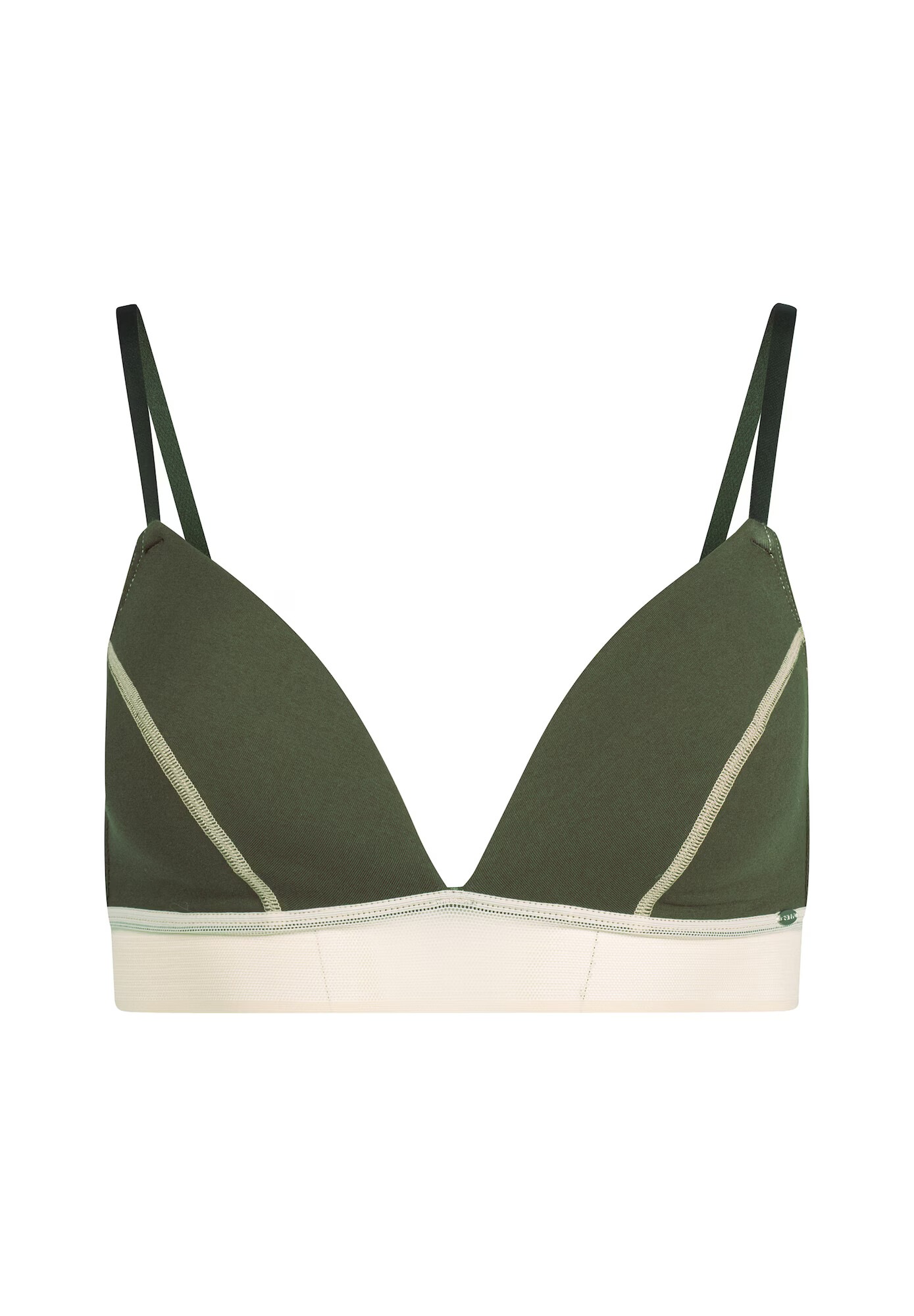 Skiny Sutien ecru / verde - Pled.ro