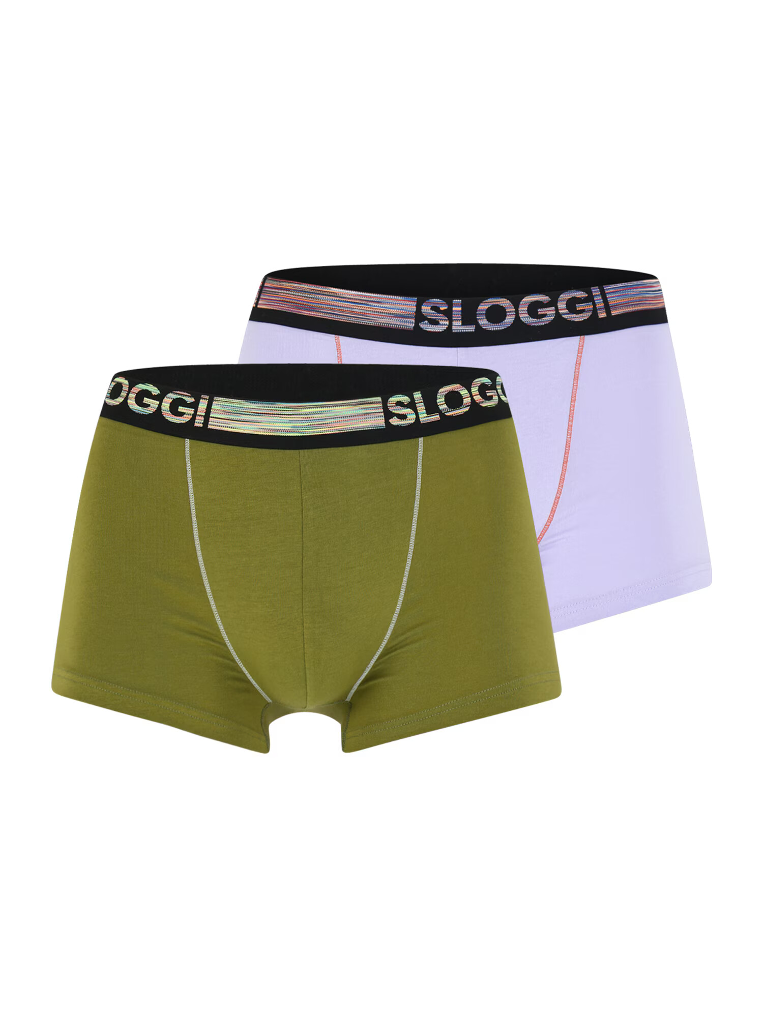 SLOGGI Boxeri oliv / mov pastel / negru - Pled.ro