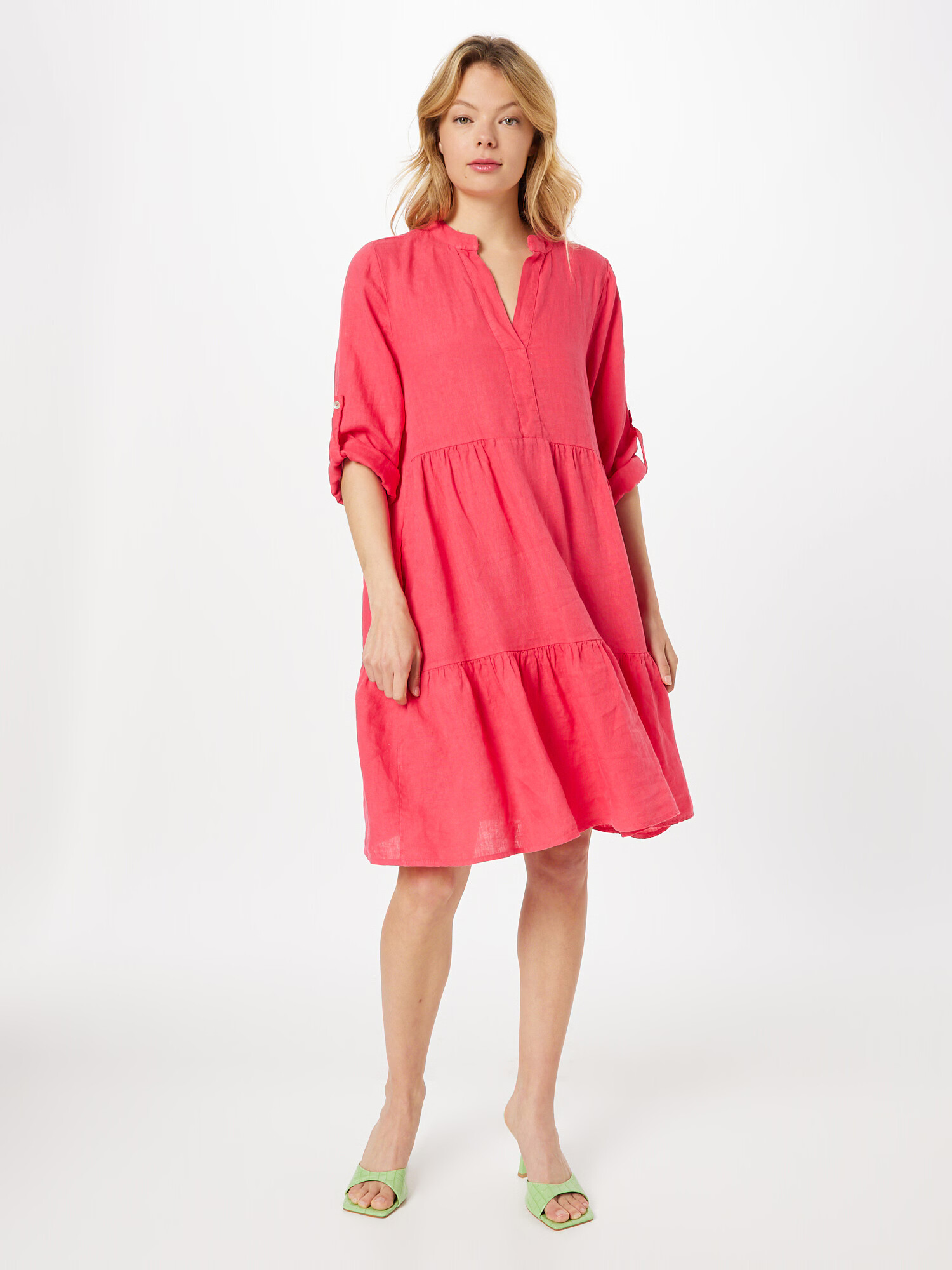 Smith&Soul Rochie tip bluză roșu cranberry - Pled.ro